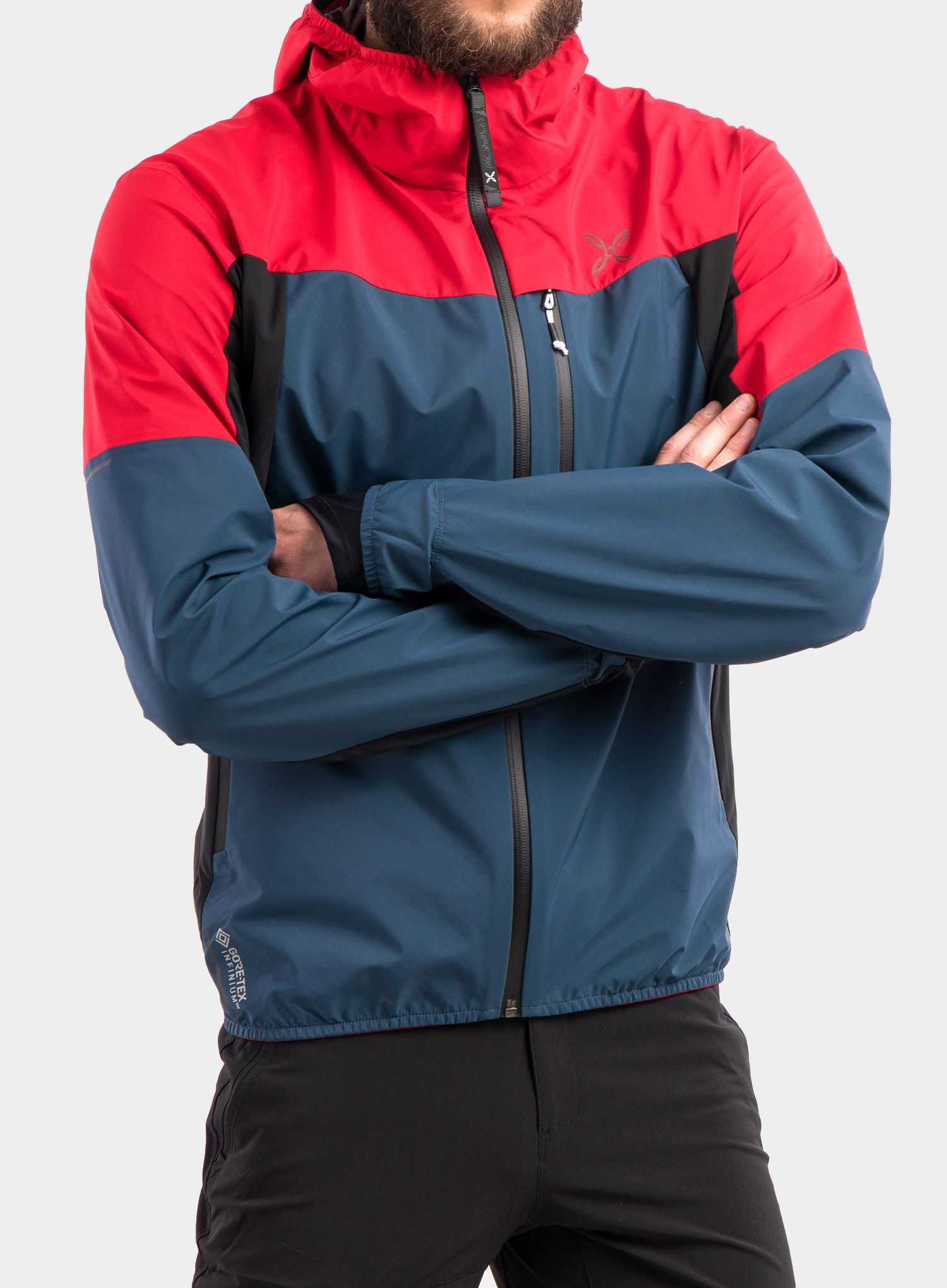 Softshell jakna Montura Air Active Hoody Jacket - powder blue/red