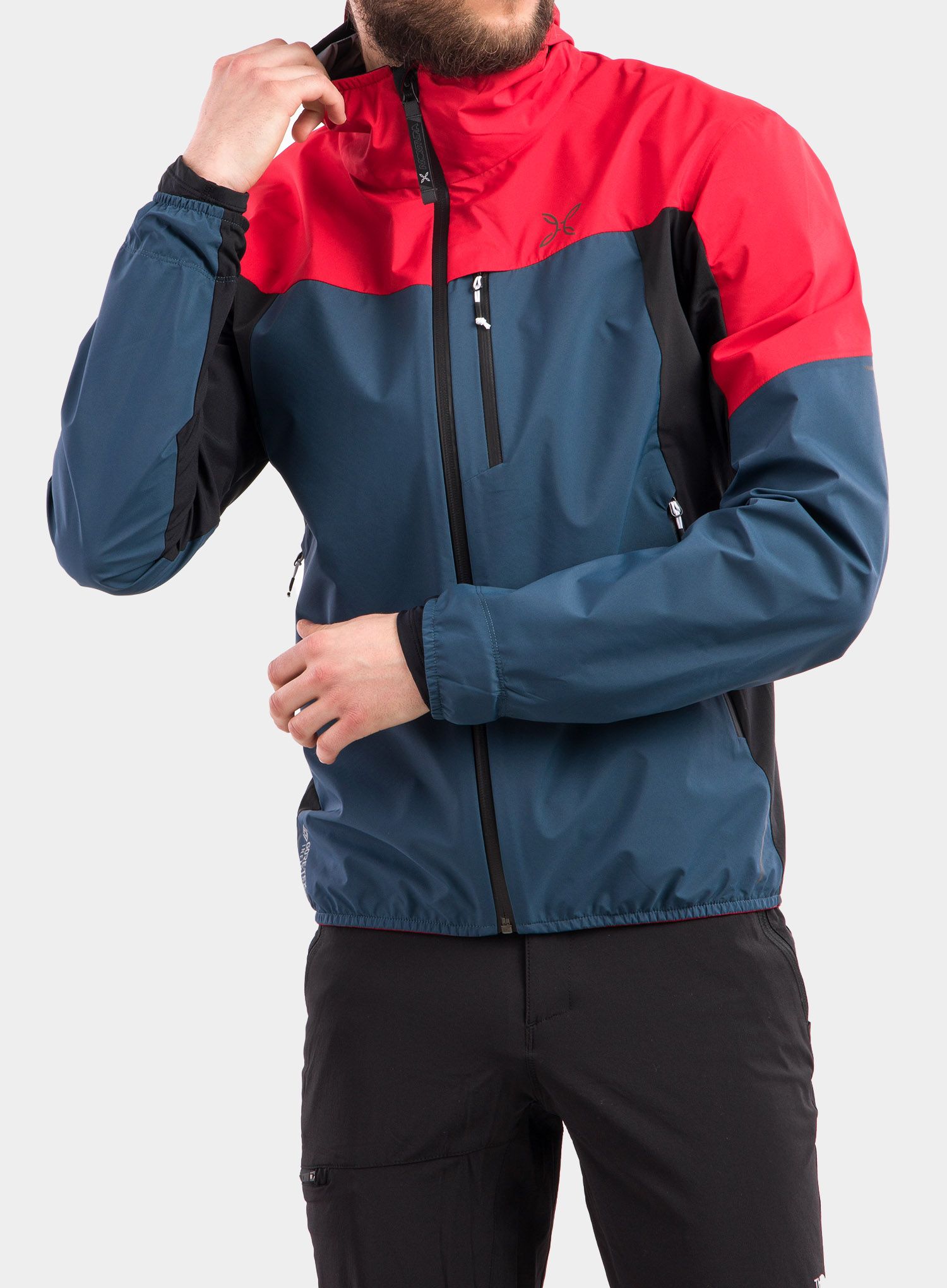 Softshell jakna Montura Air Active Hoody Jacket - powder blue/red