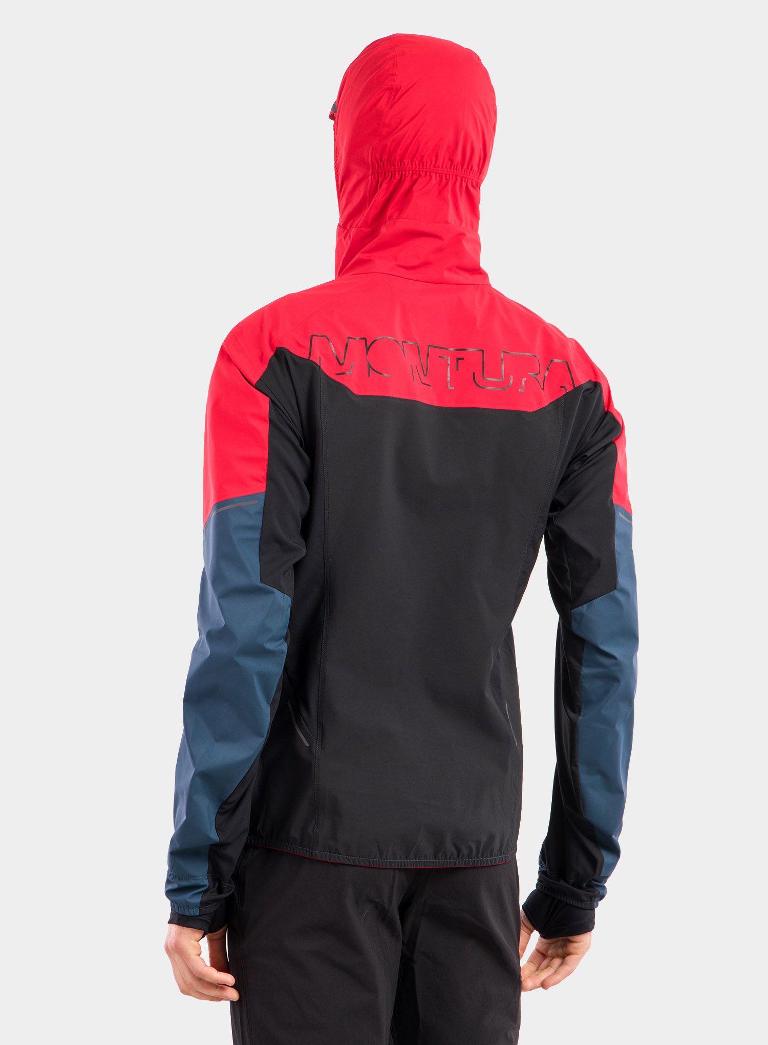 Softshell jakna Montura Air Active Hoody Jacket - powder blue/red
