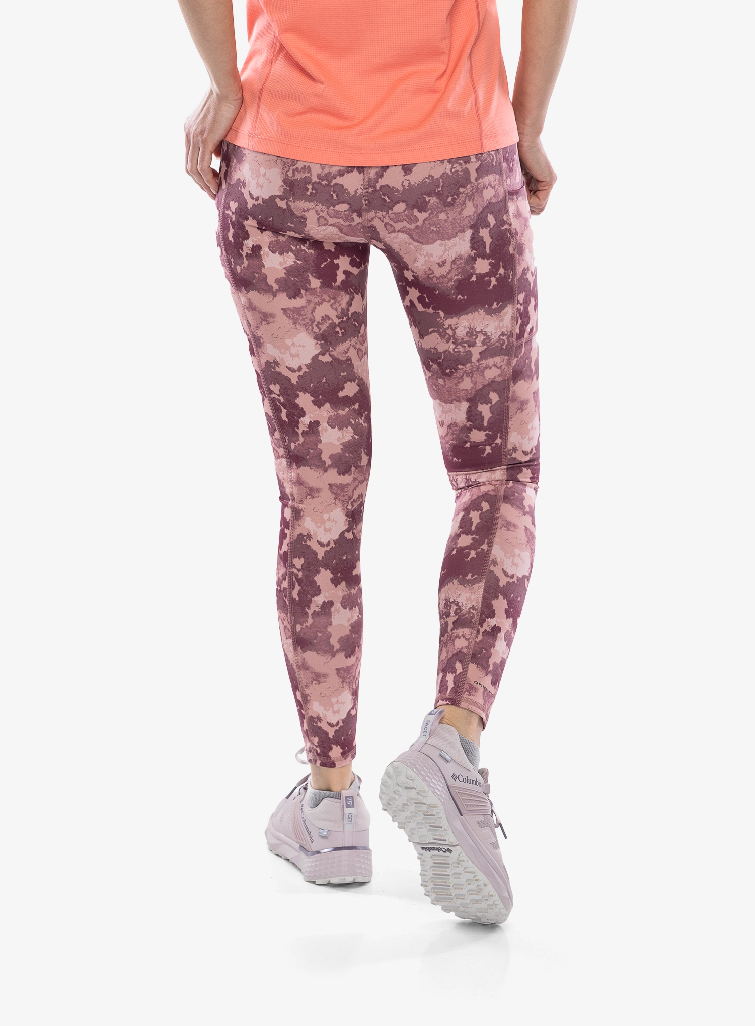 Ženske tajice Columbia Boundless Trek Legging - eraser pink deco camo
