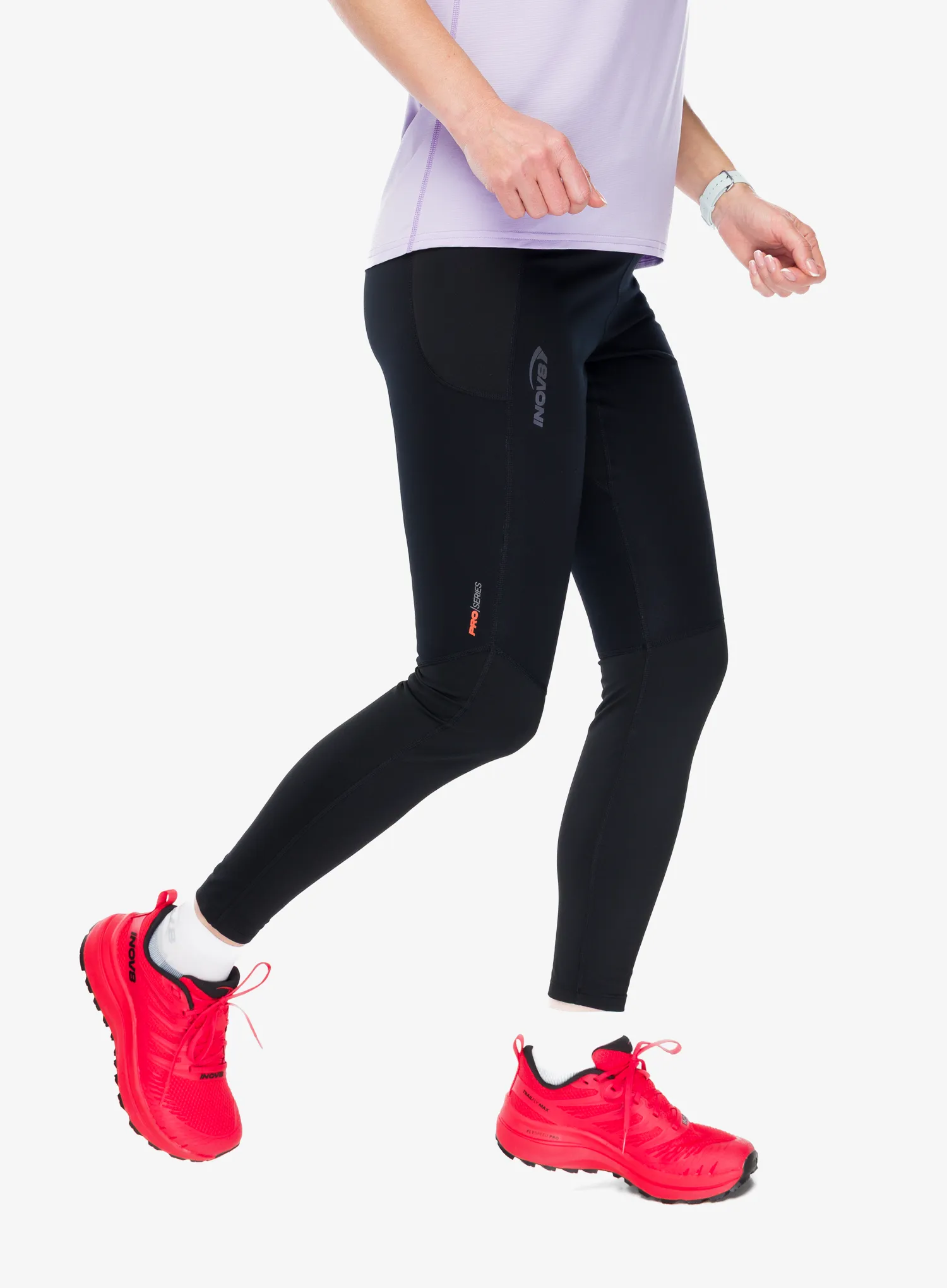 Ženske tajice za trčanje Inov-8 Active Pro Tight - black/black