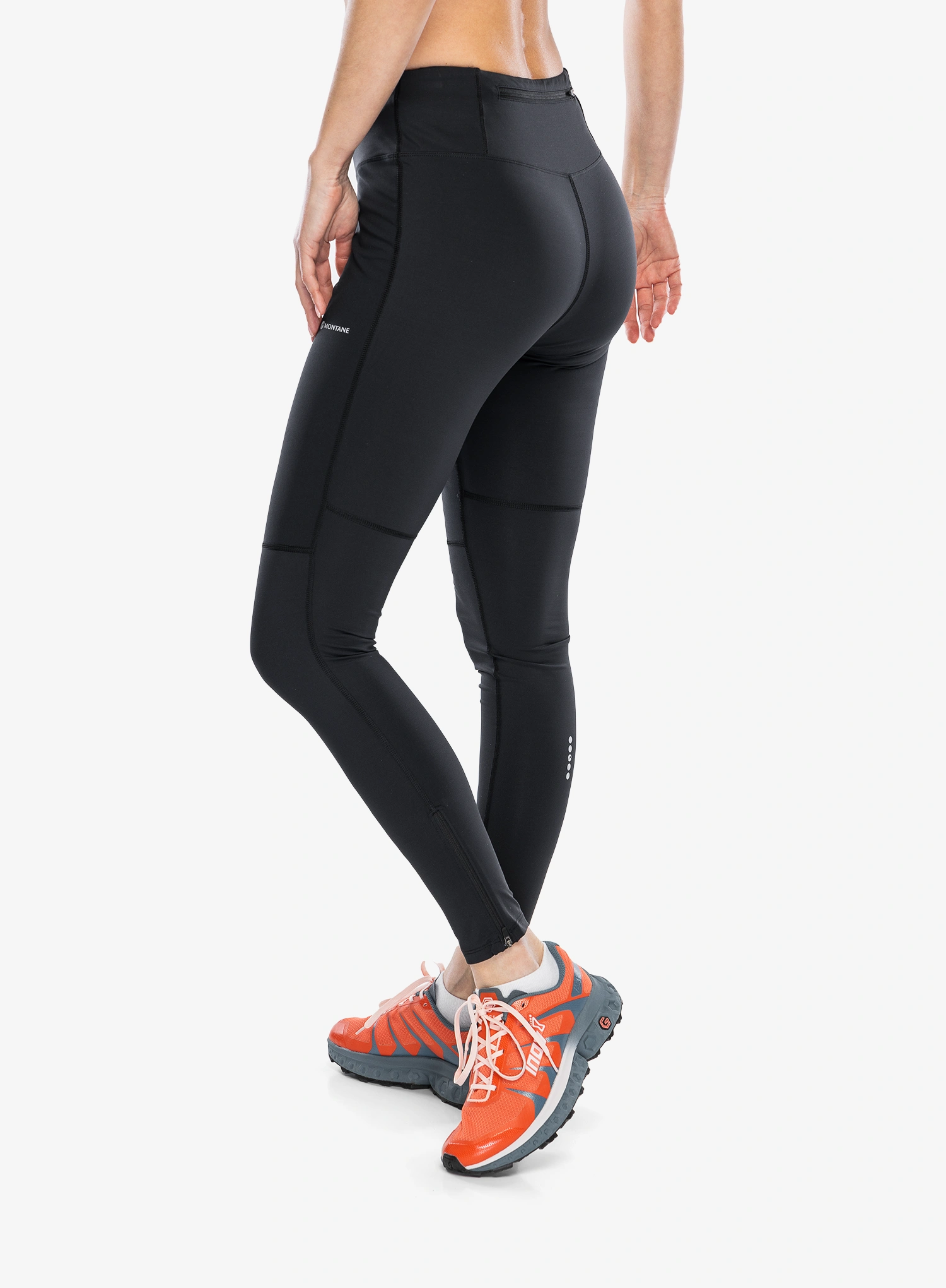 Ženske tajice za trčanje Montane Slipstream Thermal Tights - black