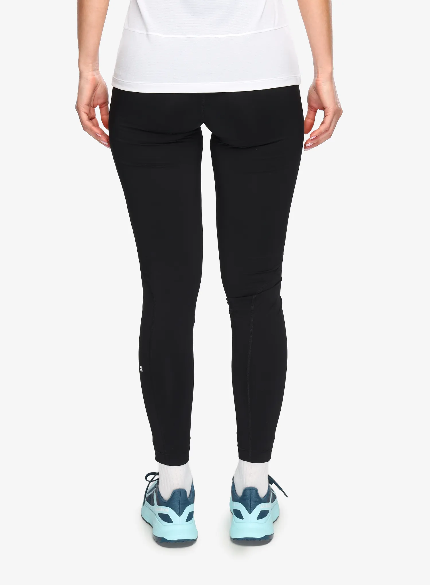 Ženske tajice za trčanje Salomon Shkout Core Warm Tights - deep black