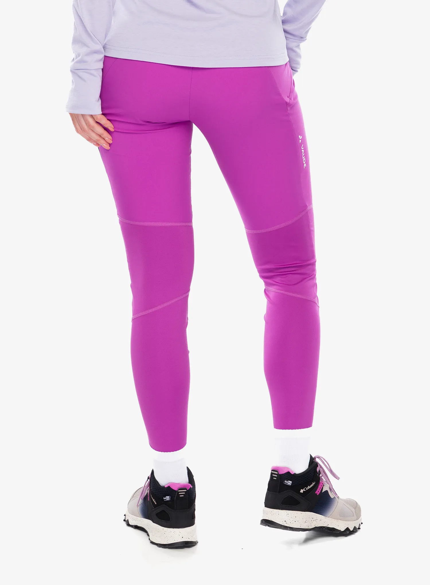 Ženske tajice Vaude Scopi Tights II - magenta