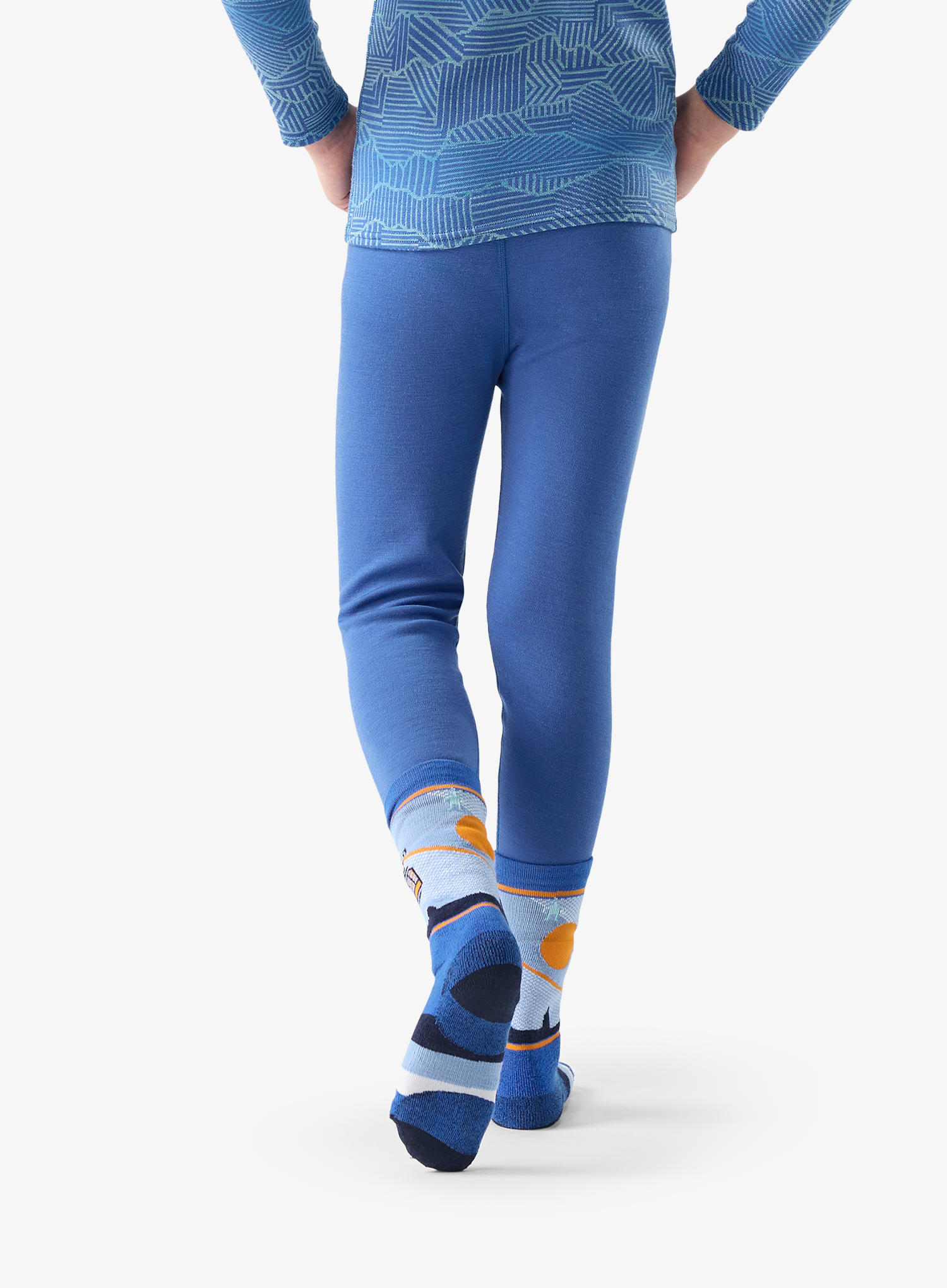 Dječje tajice Smartwool Classic Thermal Merino Base Layer Bottom - royal indigo