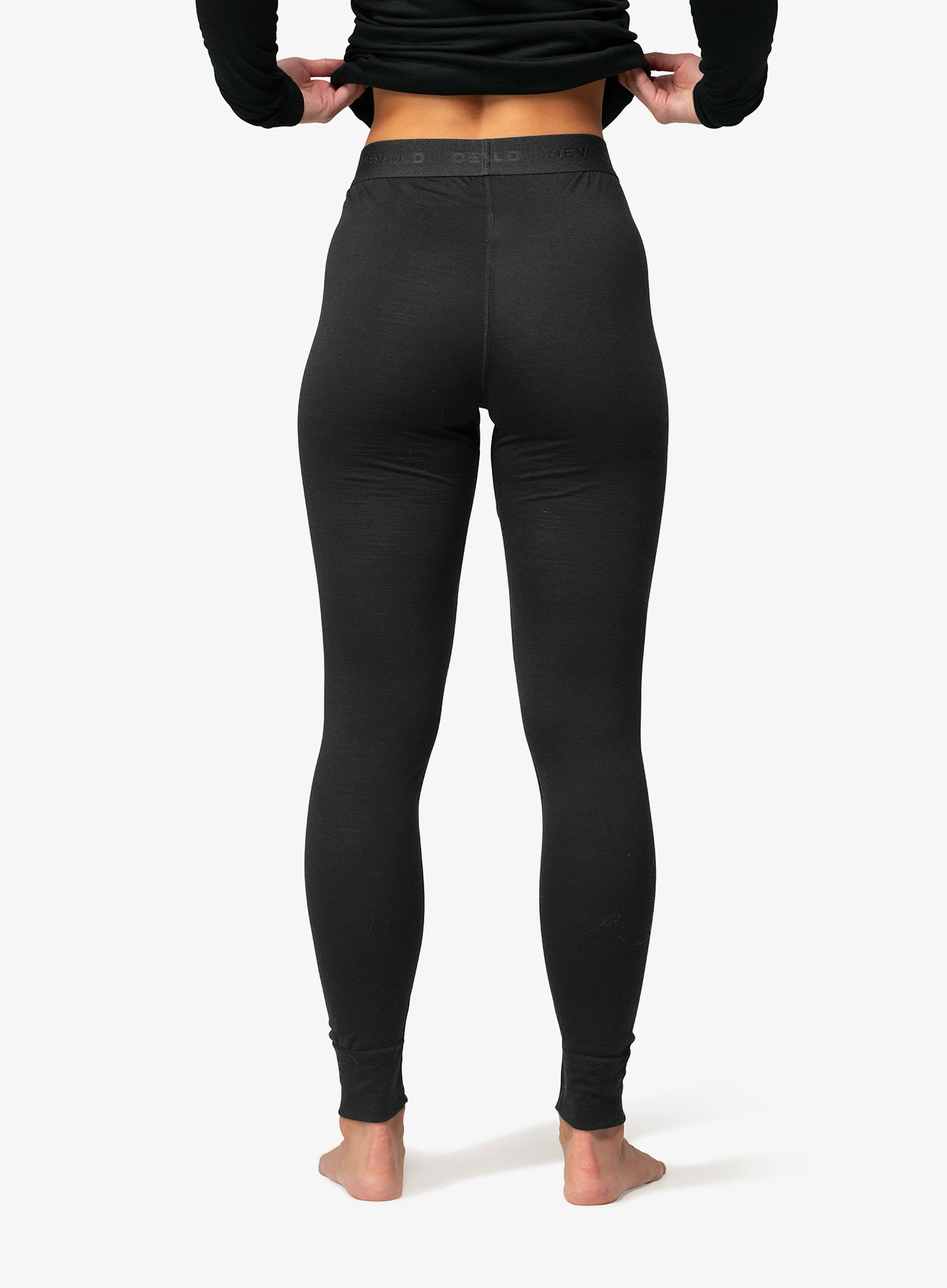 Ženske termo tajice Devold Breeze Merino 150 Longs - black