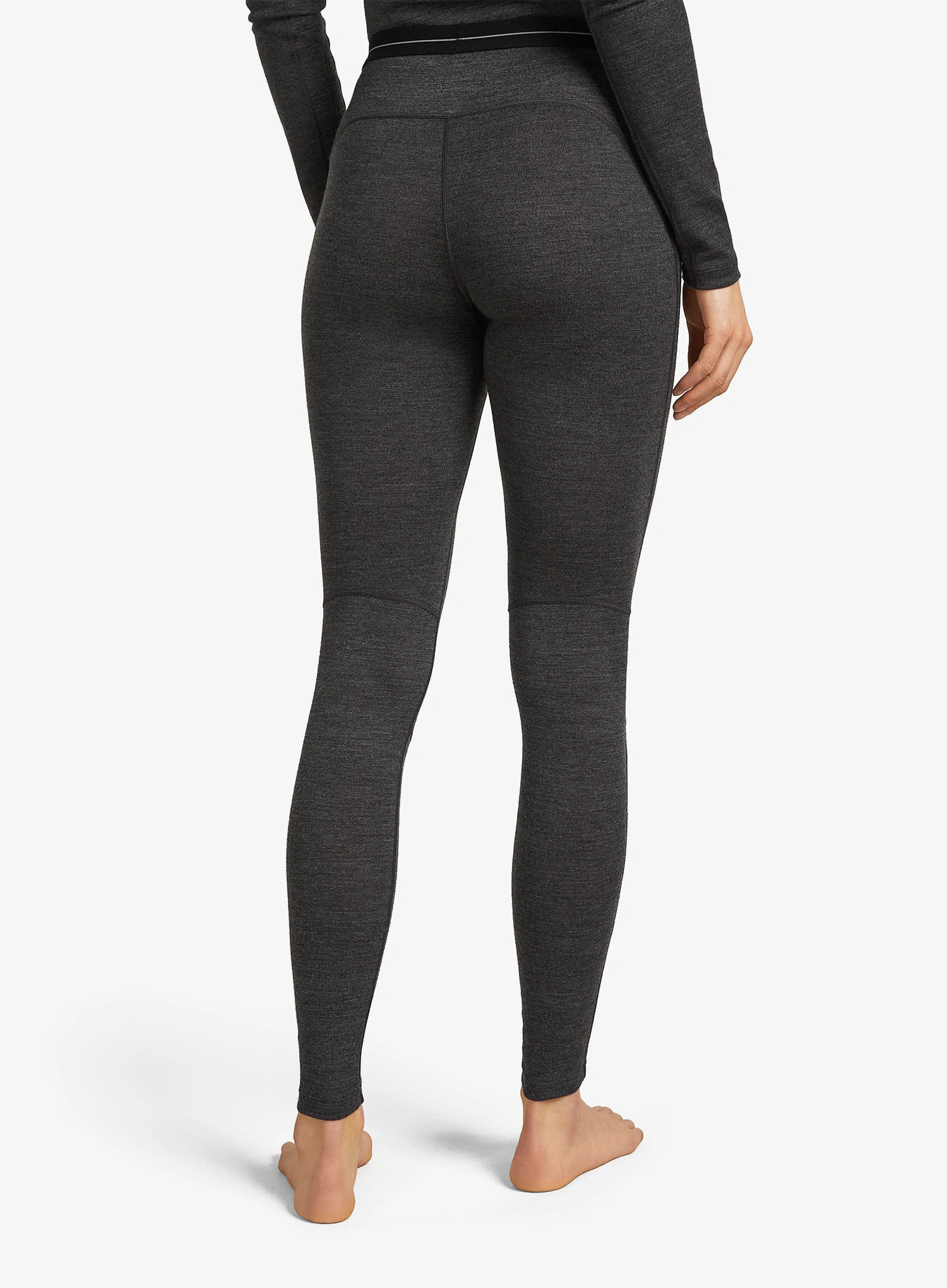 Ženske termo tajice Icebreaker Merino 260 ZoneKnit Leggings - jet hthr