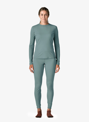 Ženske termo tajice Patagonia Cap LW Bottoms - blue sage