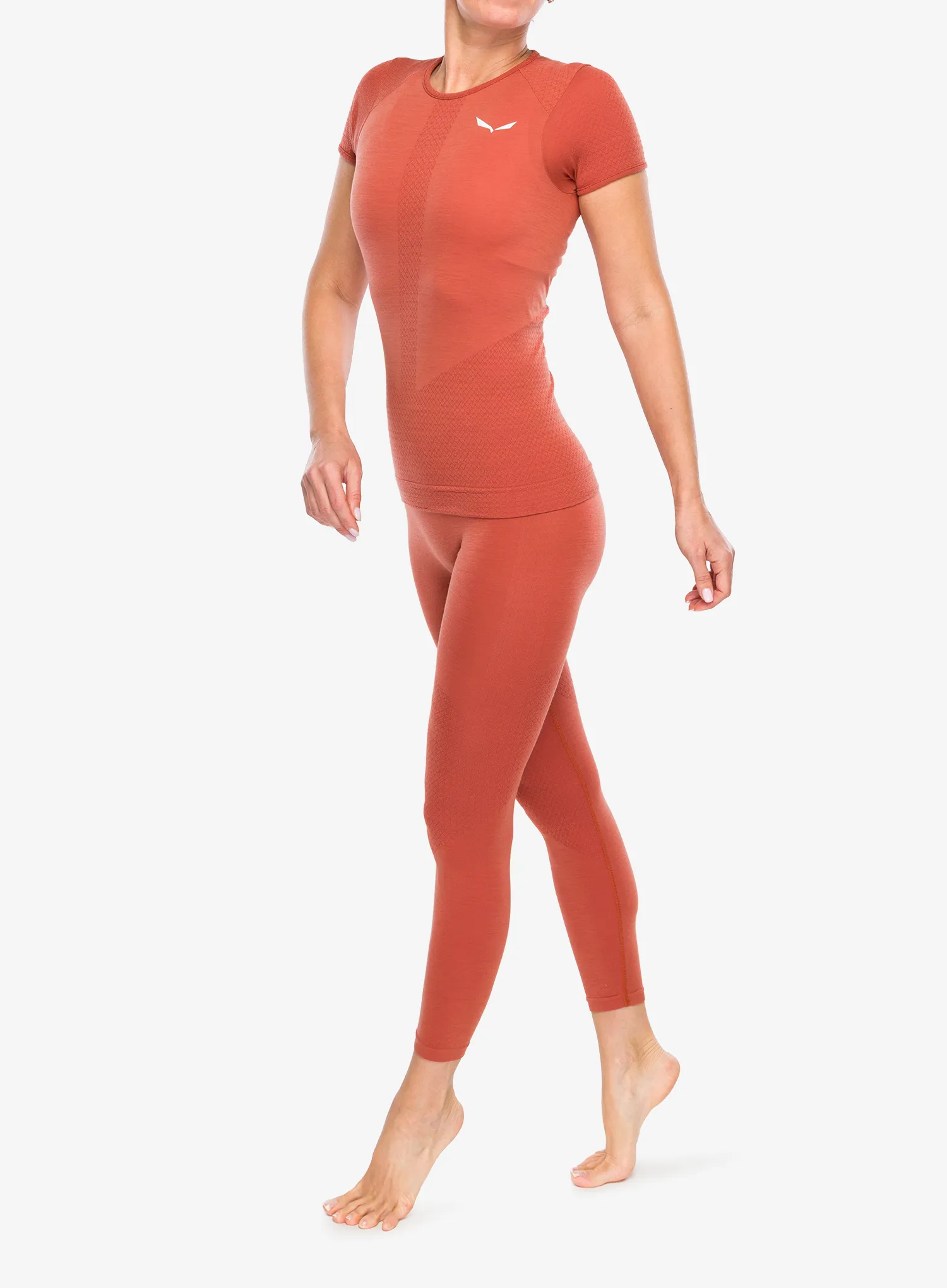Ženske termo tajice Salewa Zebru Responsive Tight - etruscan red