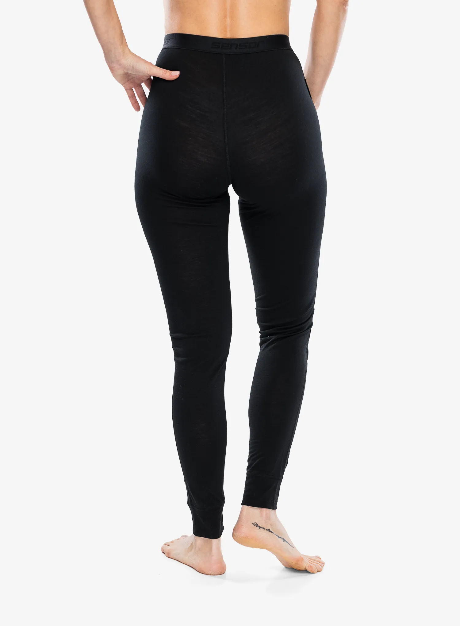 Ženske termo tajice Sensor Merino Active Underpants - black