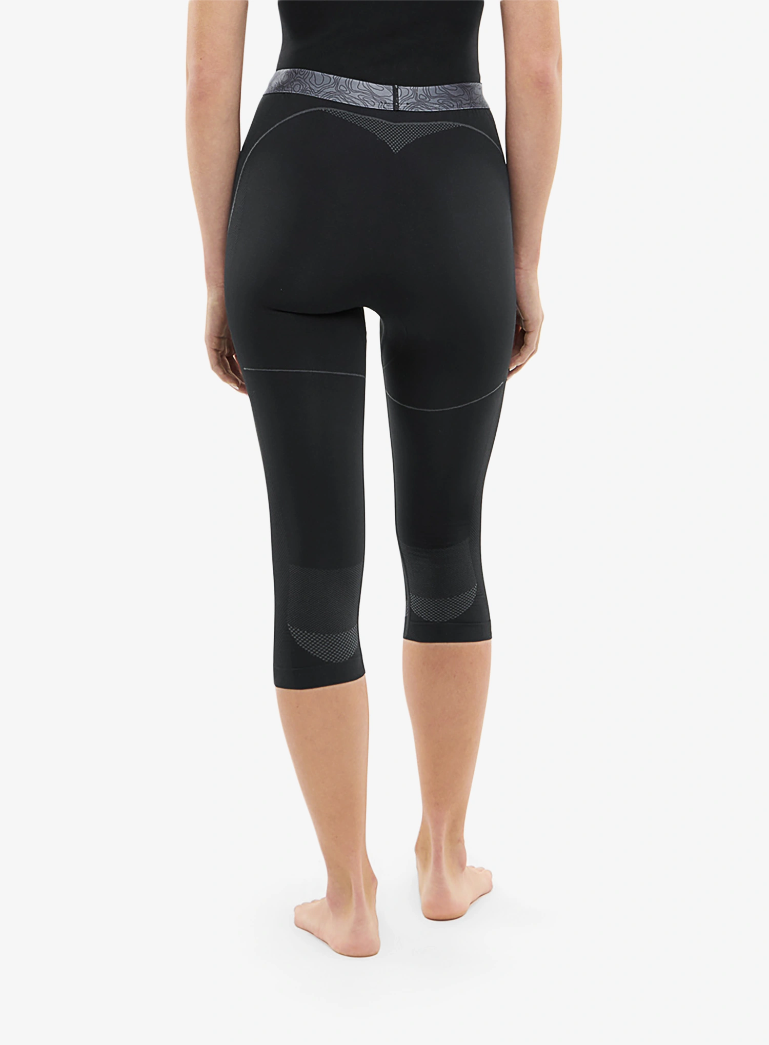 Ženske termo tajice Viking Base Layer Gaja 3/4 Pants - black