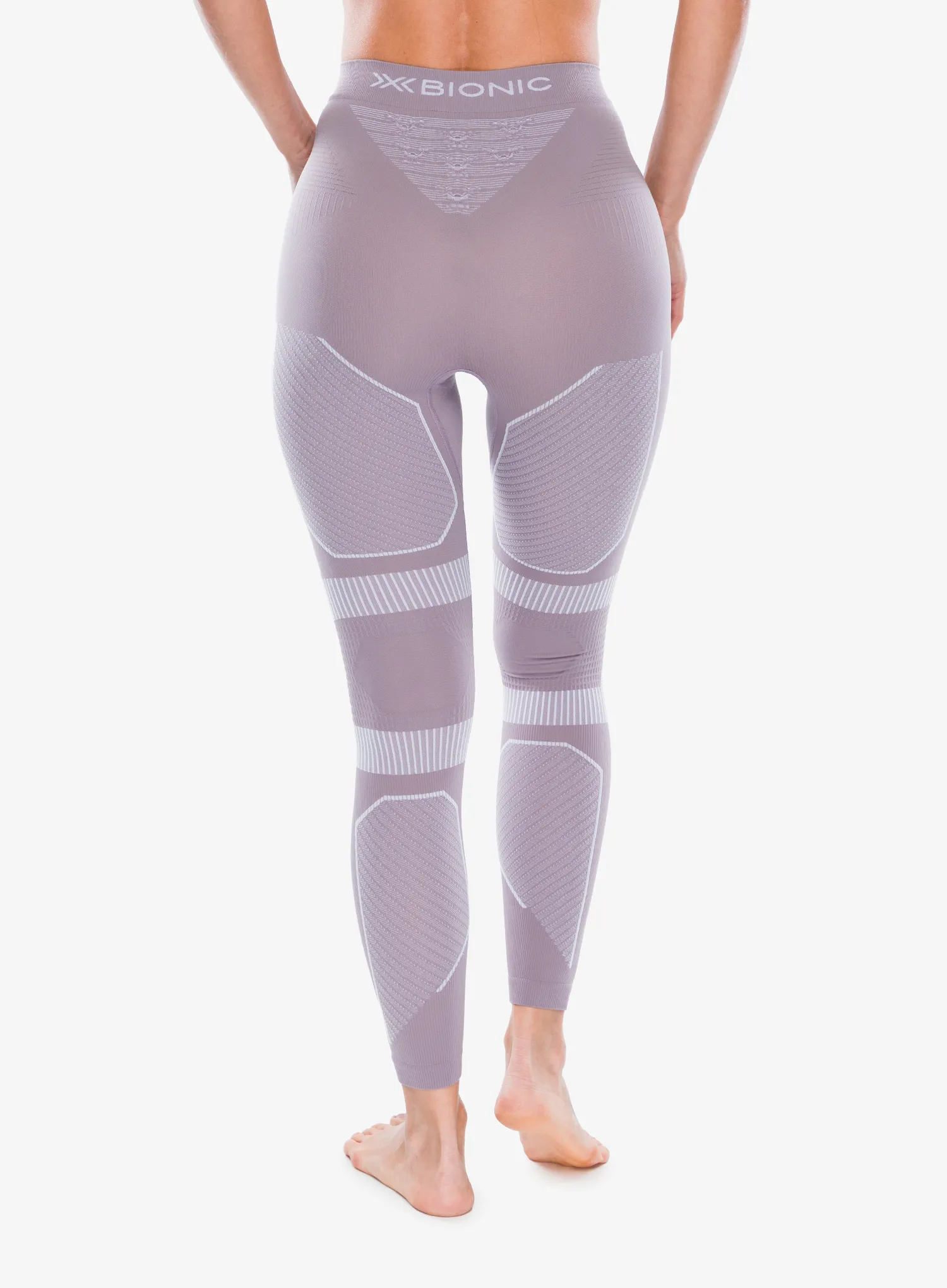 Ženske termo tajice X-Bionic Energy Accumulator Light Pants - dusty lavender/arctic white