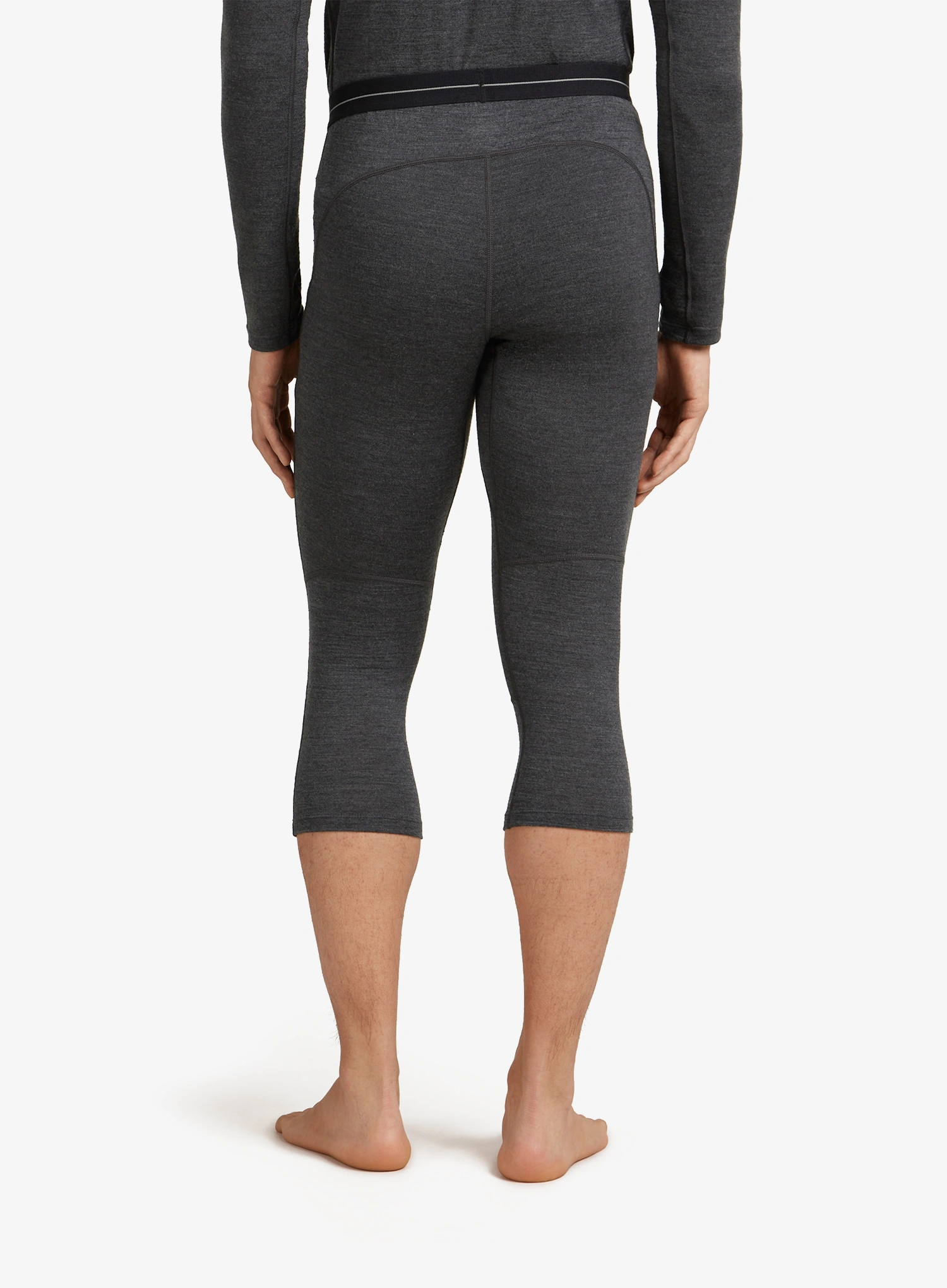 Termo tajice Icebreaker Merino 260 ZoneKnit 3/4 Leggings - jet hthr