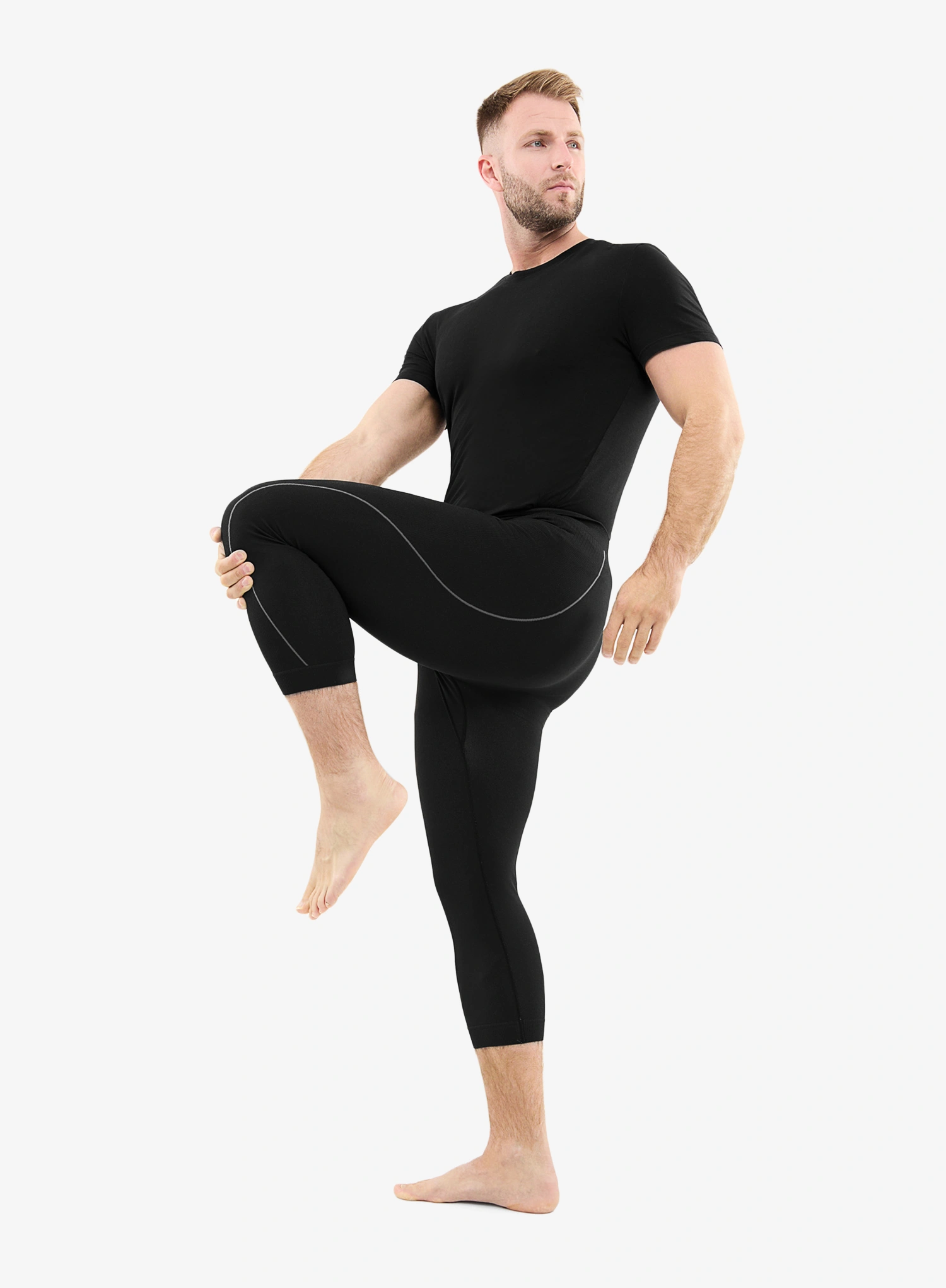 Termo tajice Viking Base Layer Eiger 2.0 3/4 Pants - black/grey
