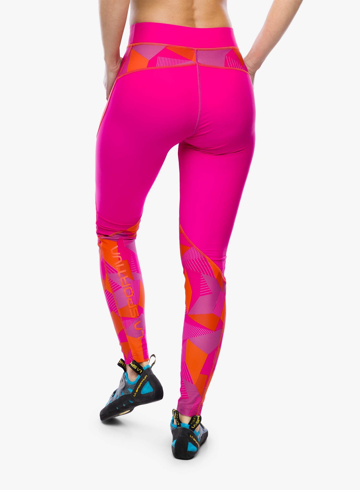Penjačke tajice La Sportiva Dimension Tights - springtime/cherry tomato