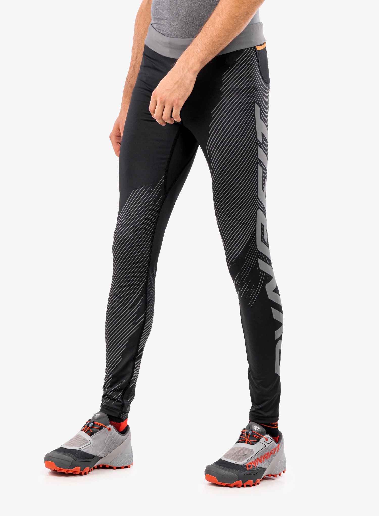 Tajice za trčanje Dynafit Ultra Graphic Long Tights - black out