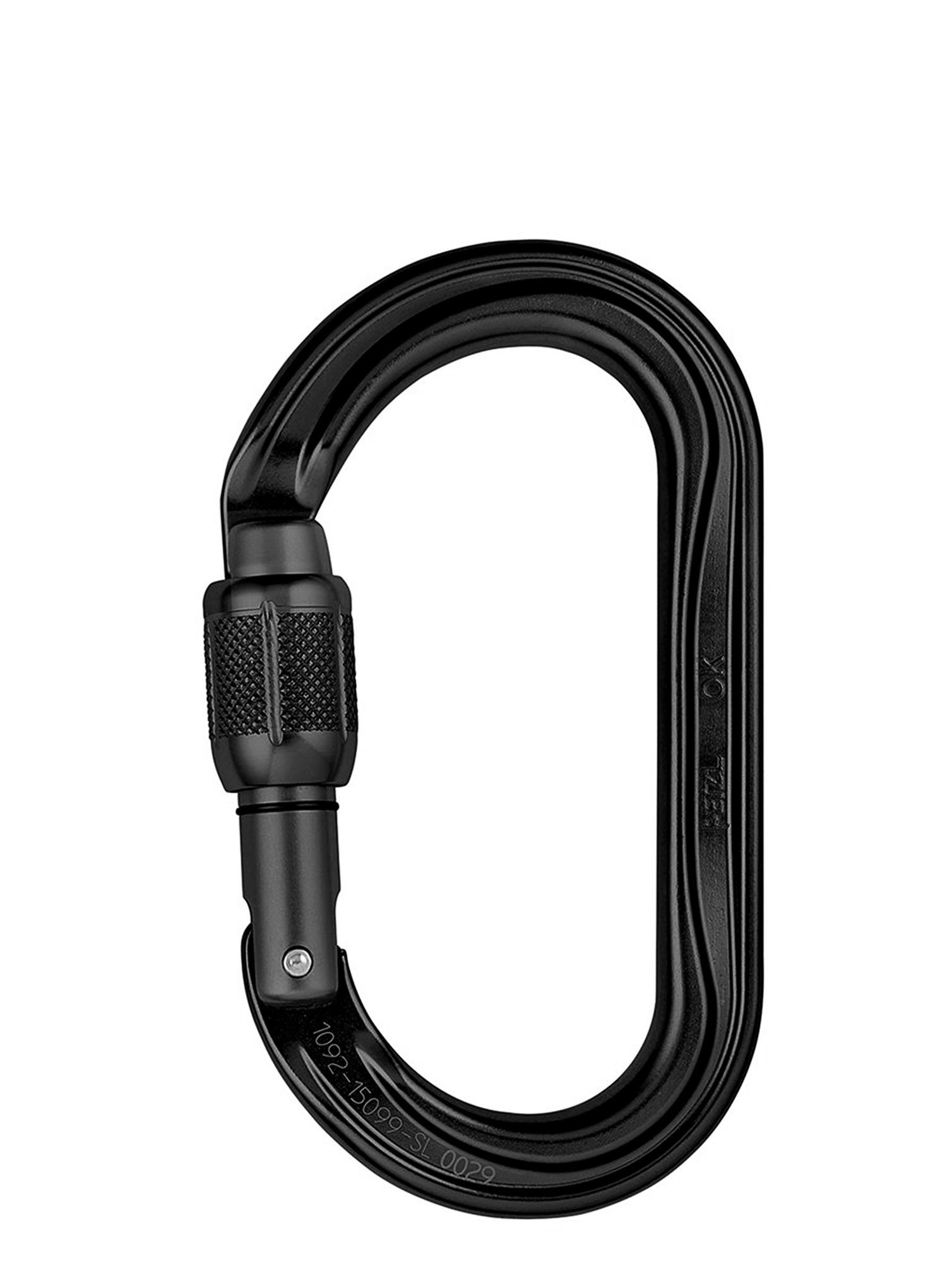 Karabiner za penjanje Petzl OK Screw-Lock - noir