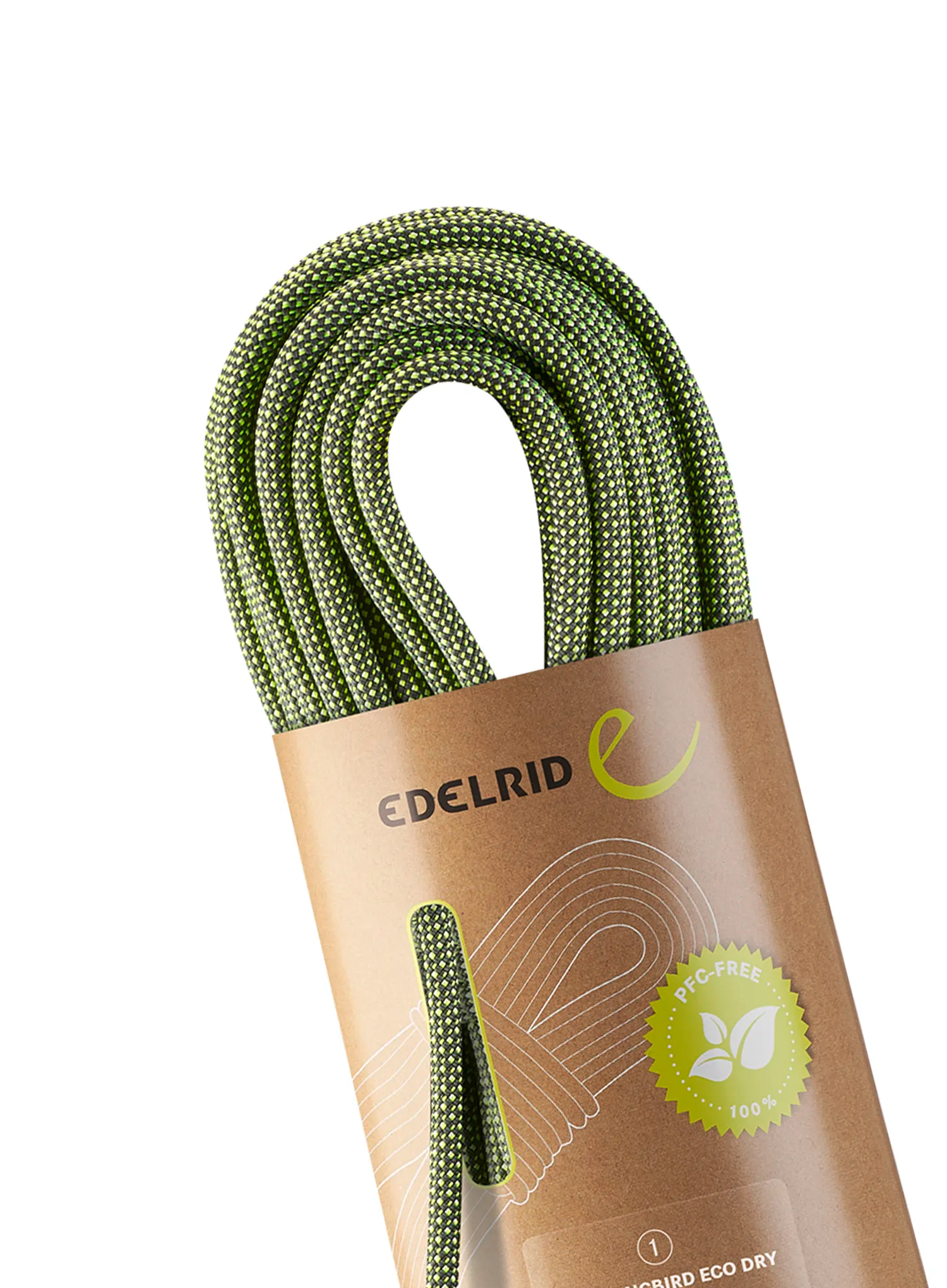 Dinamičko uže Edelrid Hummingbird Eco Dry 9,2 mm 50 m - night/citrus