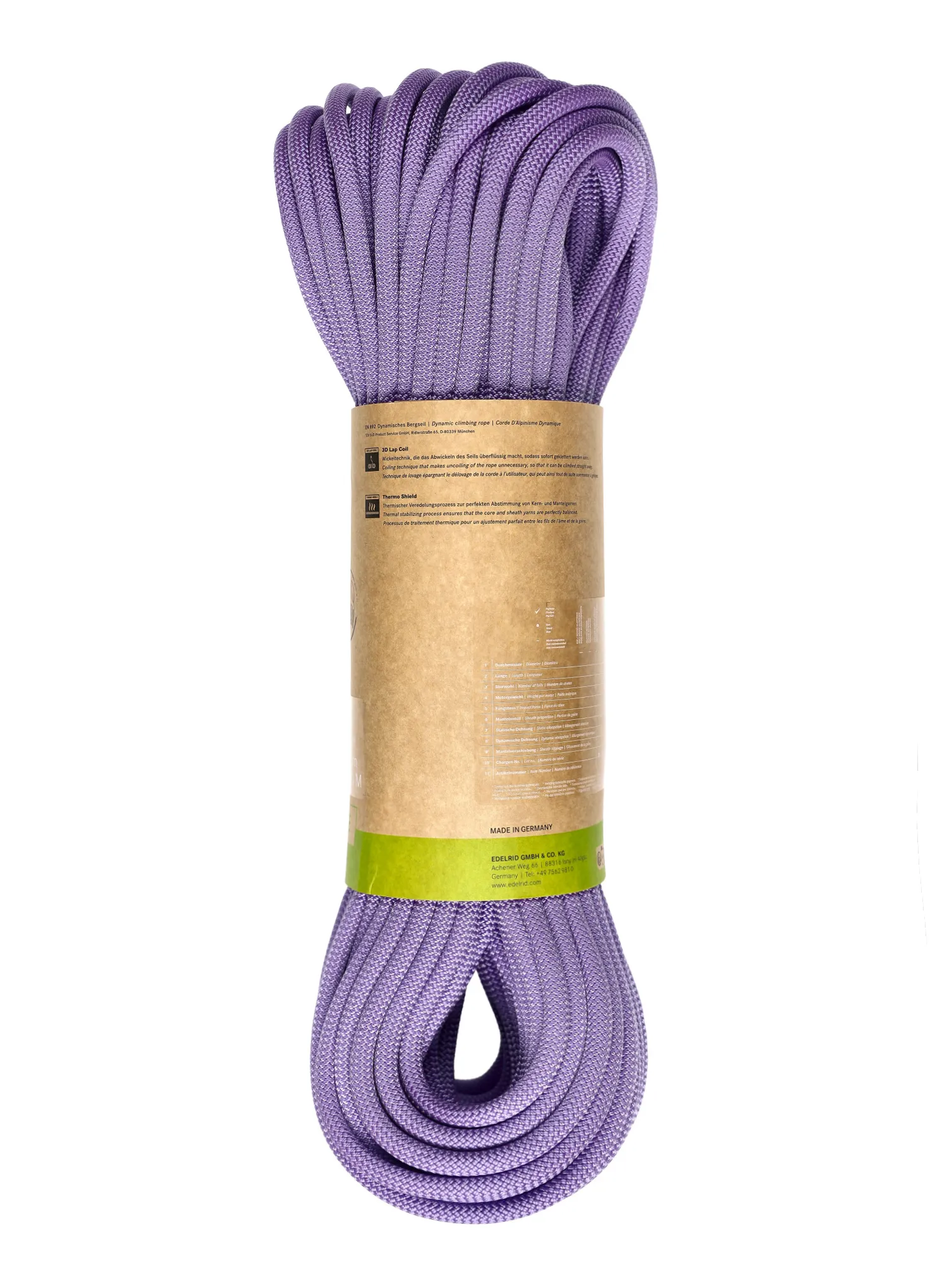 Dinamičko uže Edelrid Neo 100 3R 9,6 mm 60 m - lavender