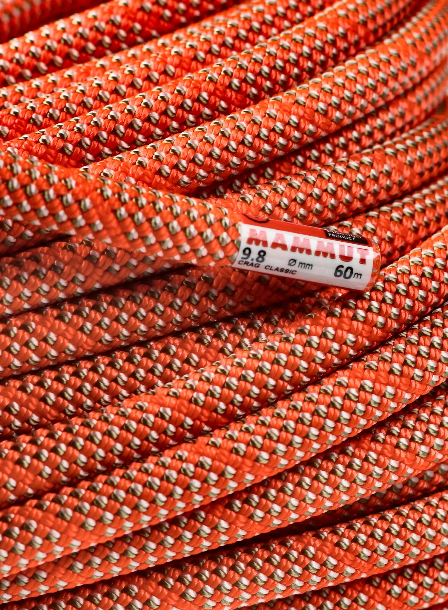 Uže za penjanje Mammut 9.8 Crag Classic Rope 60 m - white/orange