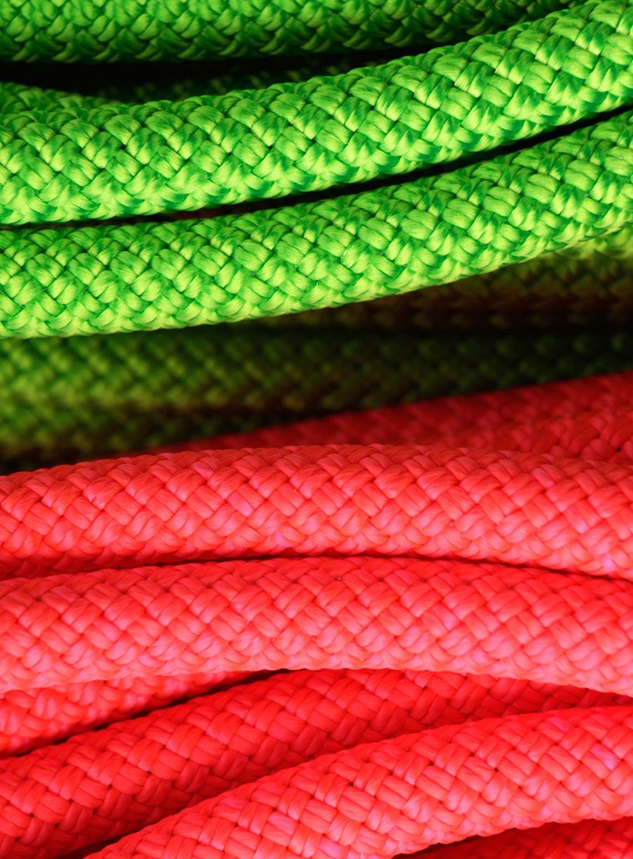 Half uže Beal Gully 7,3 mm 50 m Unicore Golden Dry x 2 - orange/green
