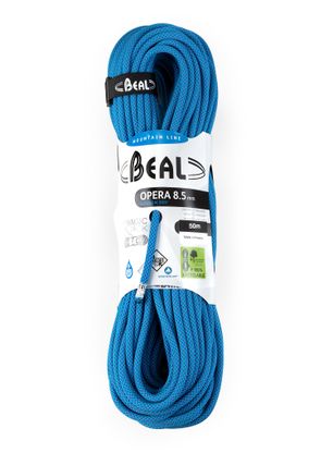 Uže za penjanje Beal Opera 8,5 mm 50 m Unicore Goldern Dry - blue