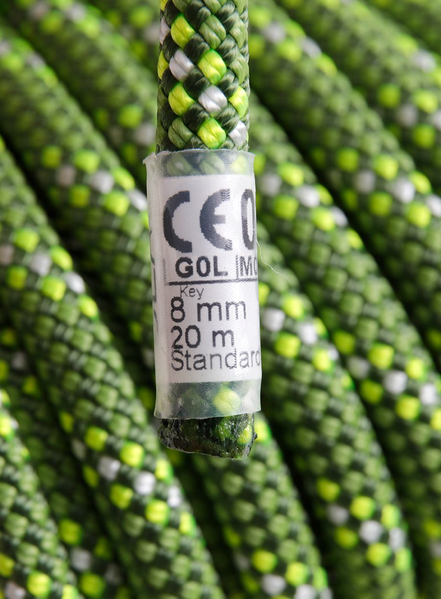 Uže za planinarenje Beal Rando 8 mm 20 m - green