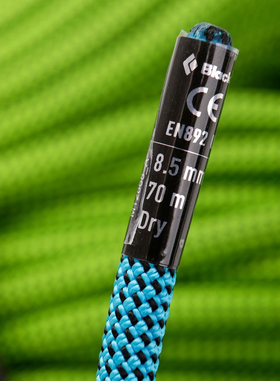 Uže za penjanje Black Diamond 8.5 Climbing Rope Dry 70m - green/ultra blue