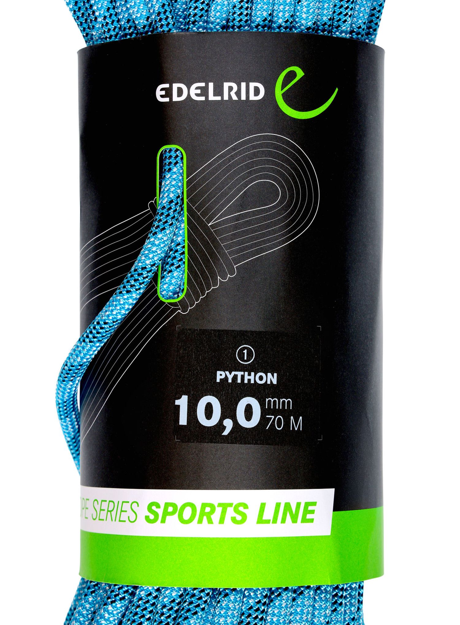 Uže za penjanje Edelrid Python 10 mm 70 m - blue