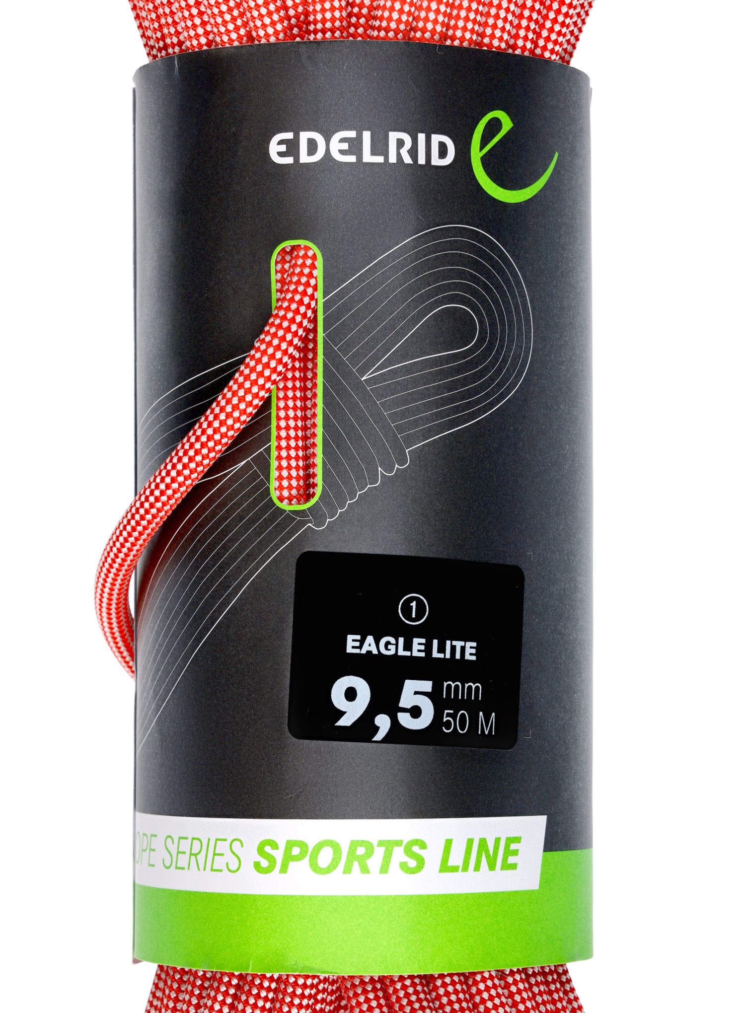 Uže za penjanje Edelrid Eagle Lite 9,5 mm 50 m - red