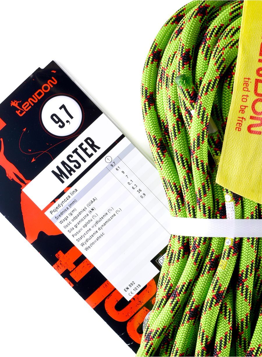 Uže za penjanje Tendon Master 9,7 mm 70 m - green