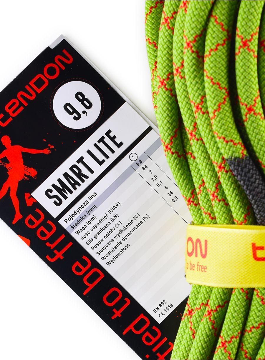 Uže za penjanje Tendon Smart Lite 9,8 mm 70 m - green