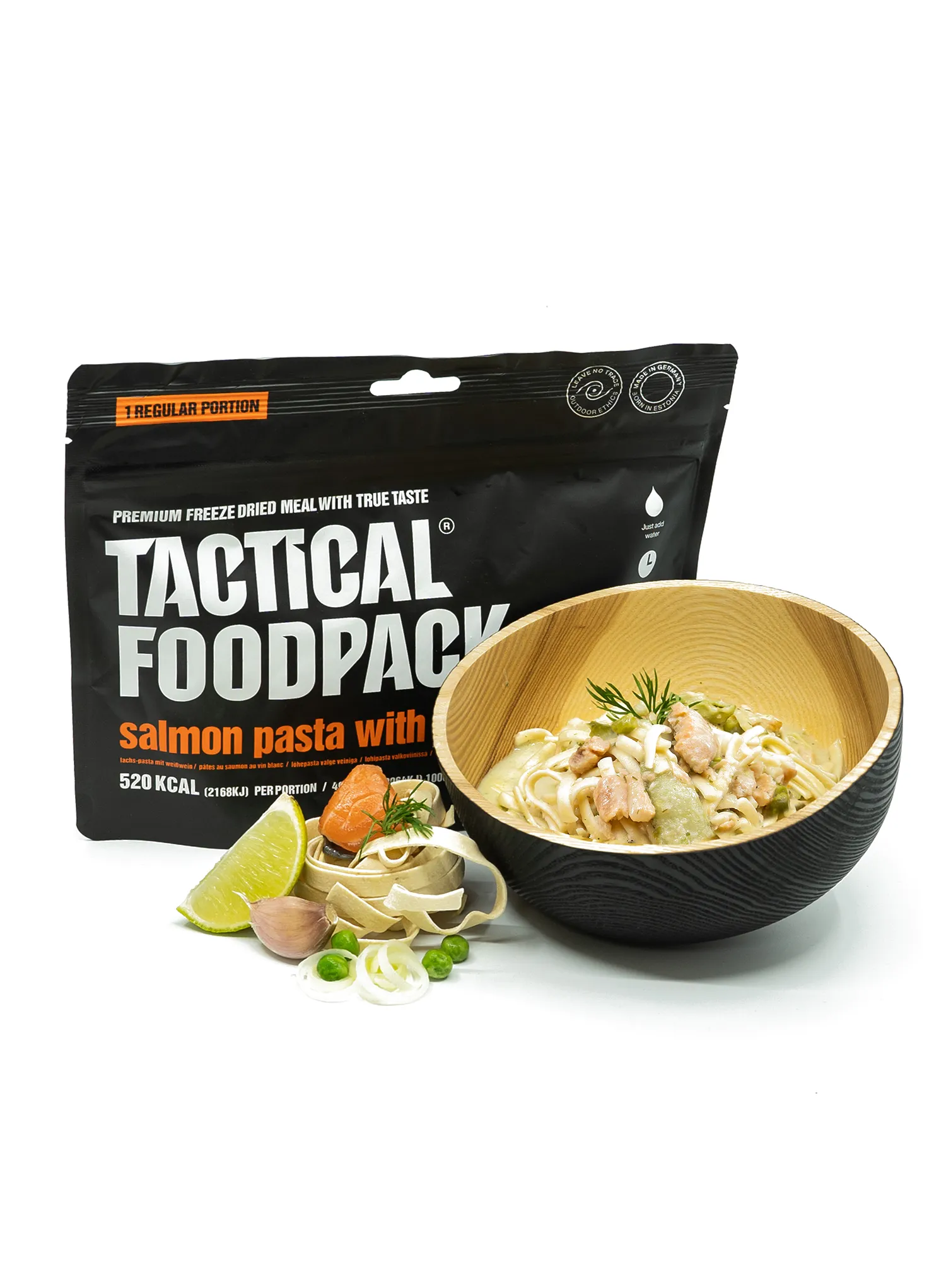 Liofilizat Tactical Foodpack Pasta s lososom i bijelim vinom 385 g