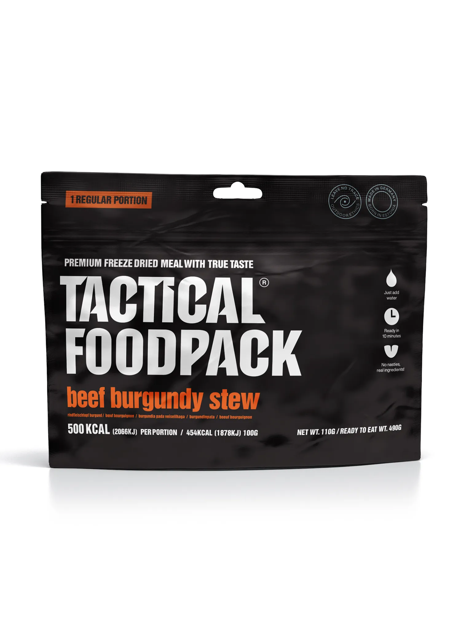 Liofilizat Tactical Foodpack Junetina na burgundski način 490 g