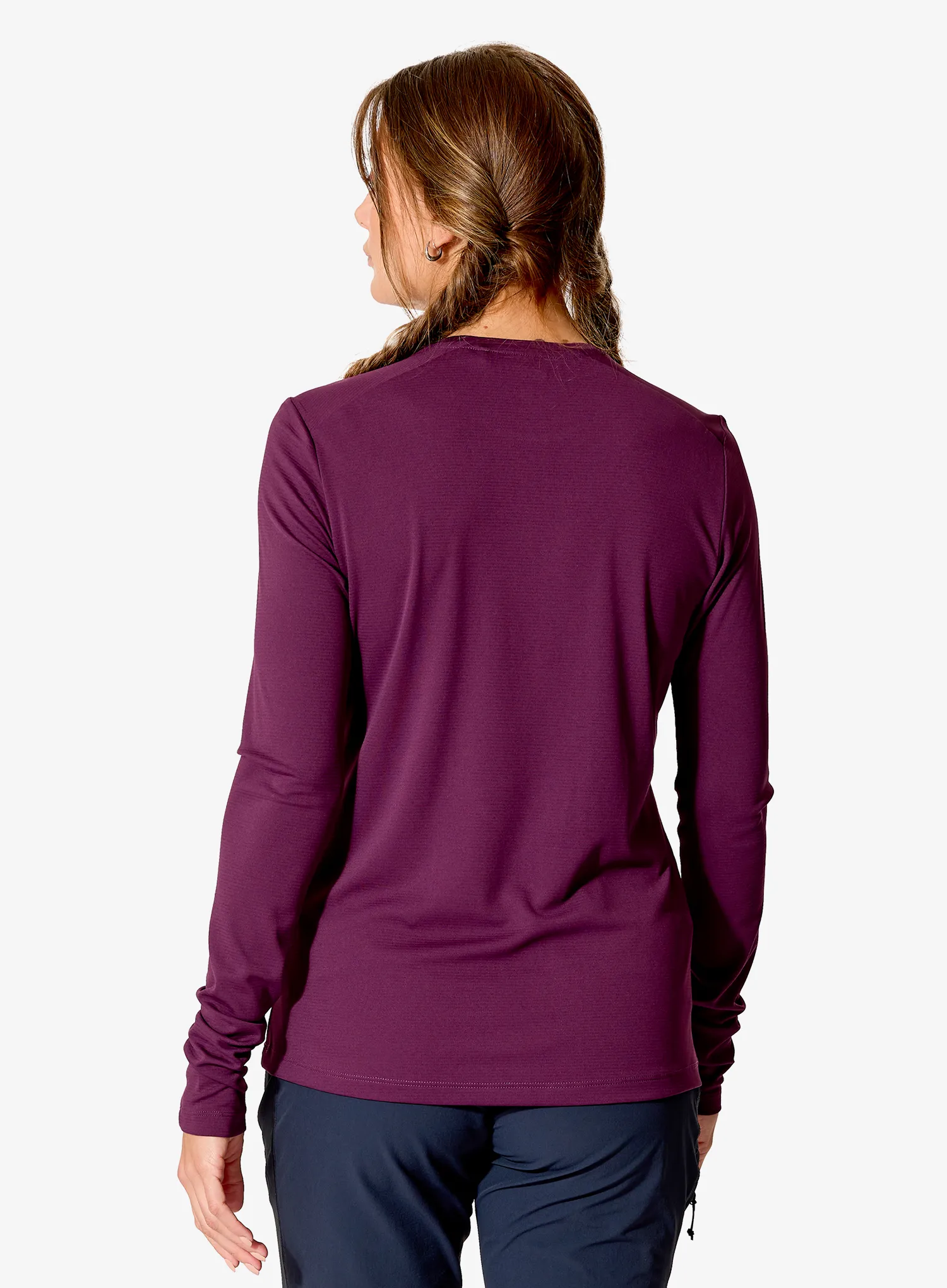 Ženski longsleeve Rab Force LS Tee - mulberry