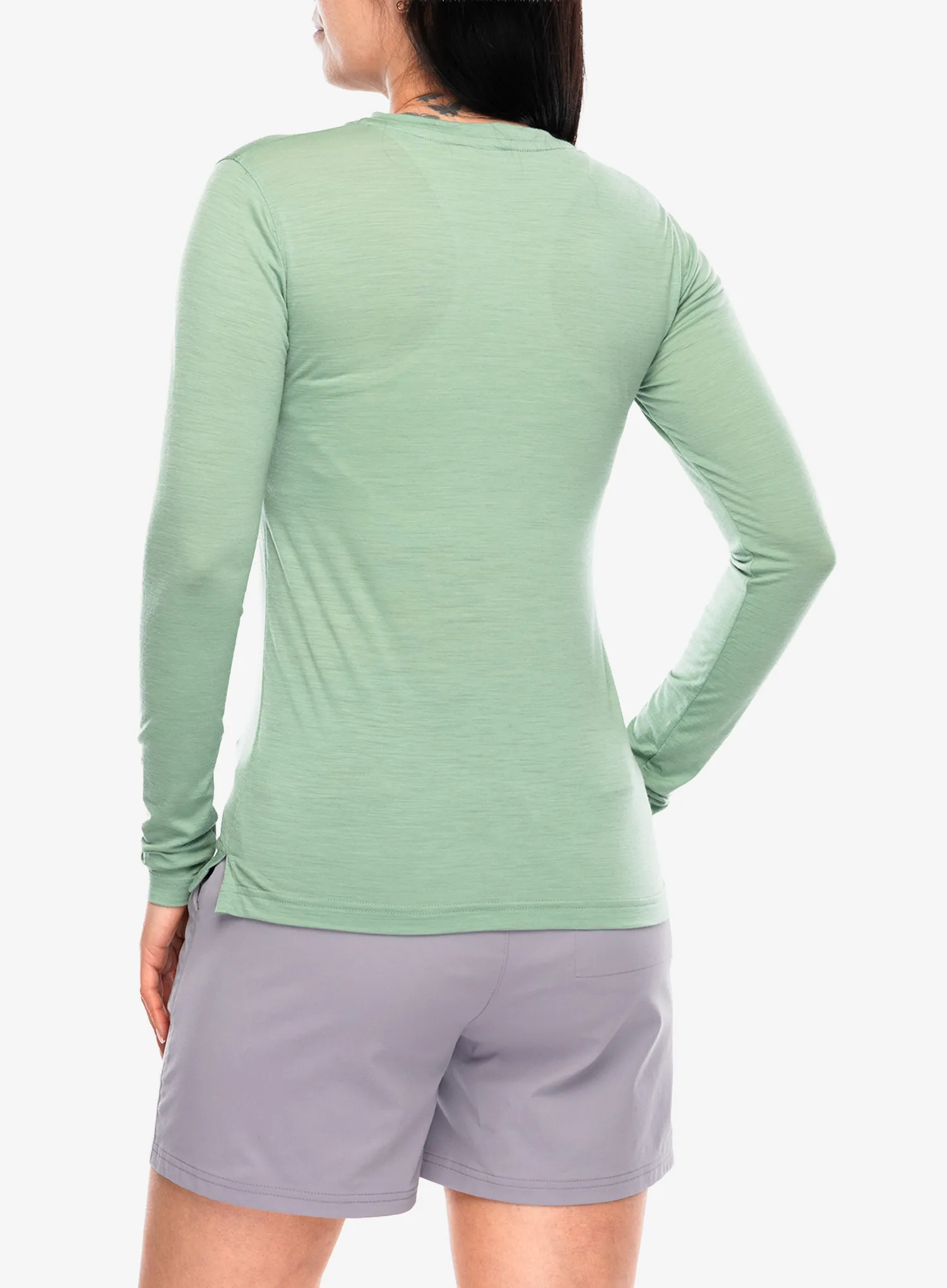Ženski longsleeve Sensor Merino Air Say Yes Tee LS - basil green