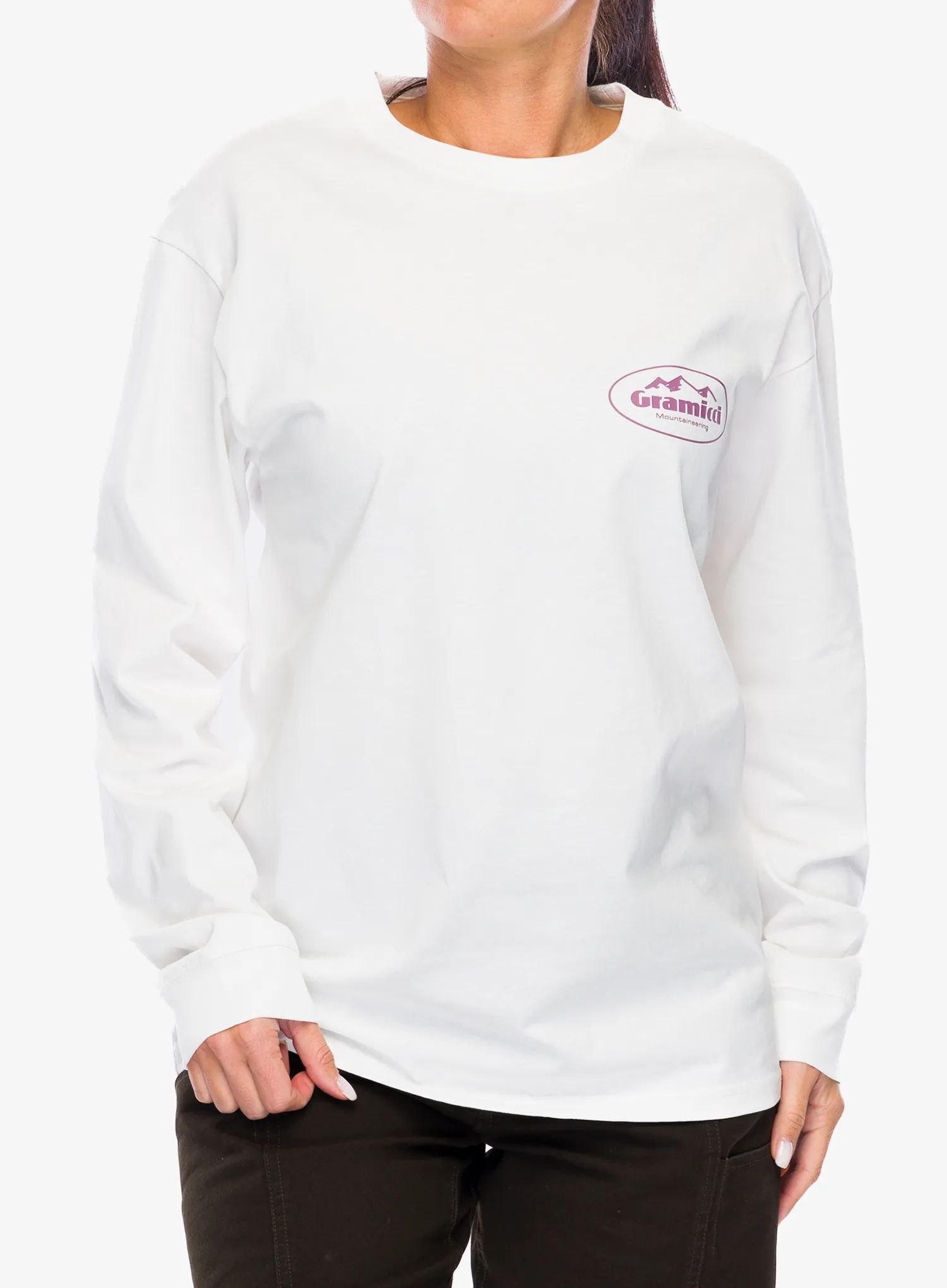Majica dugih rukava Gramicci Mountaineering LS Tee - white