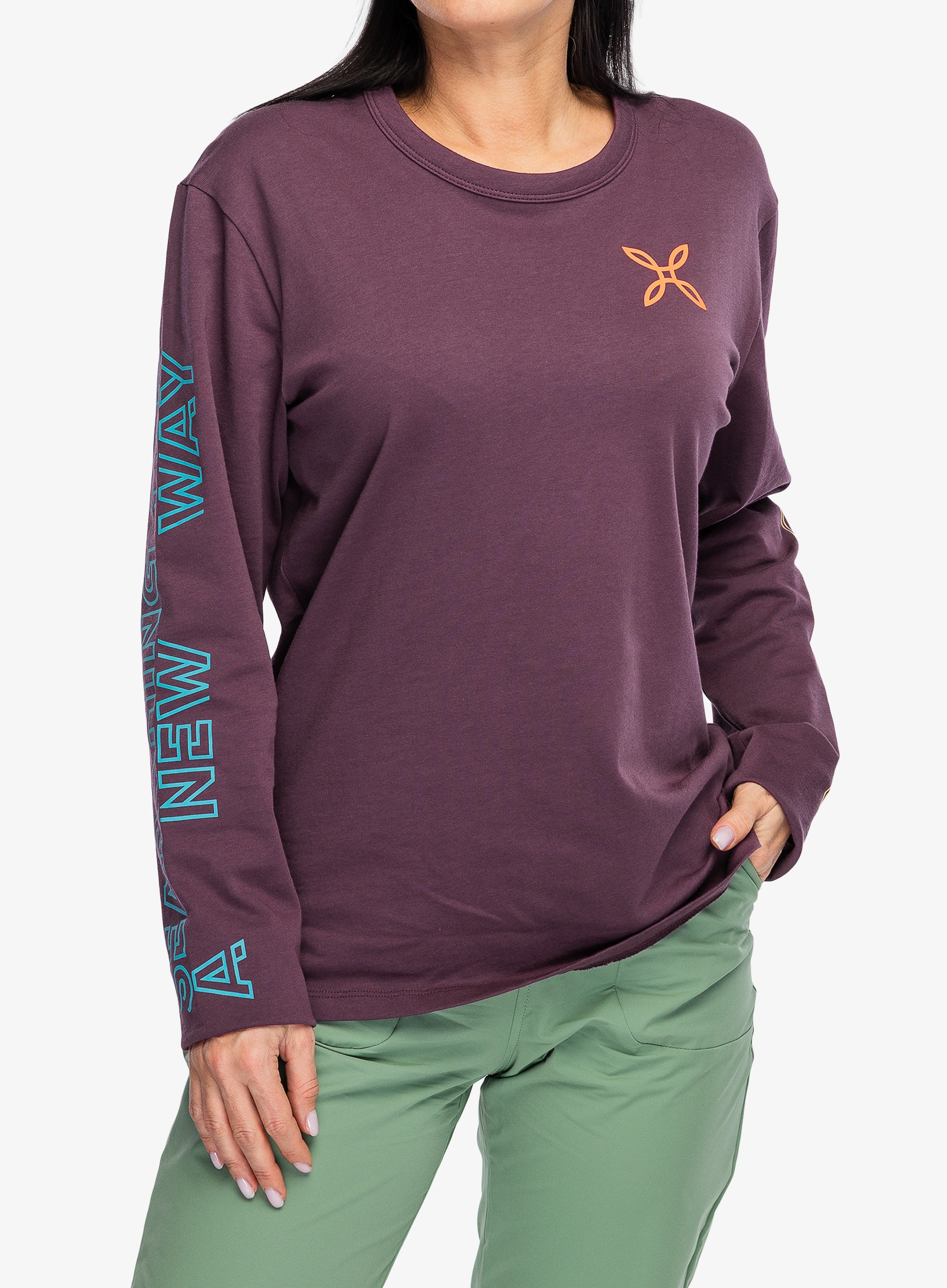 Majica dugih rukava Montura New Way Maglia - wine