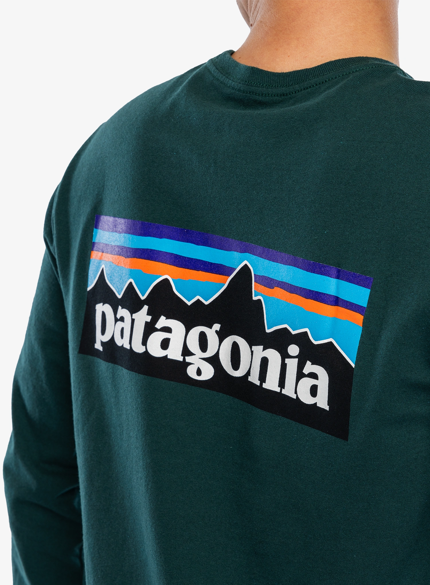 Majica dugih rukava Patagonia L/S P-6 Logo Responsibili-Tee - cascade green