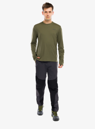 Majica dugih rukava Rab Force LS Tee - olive