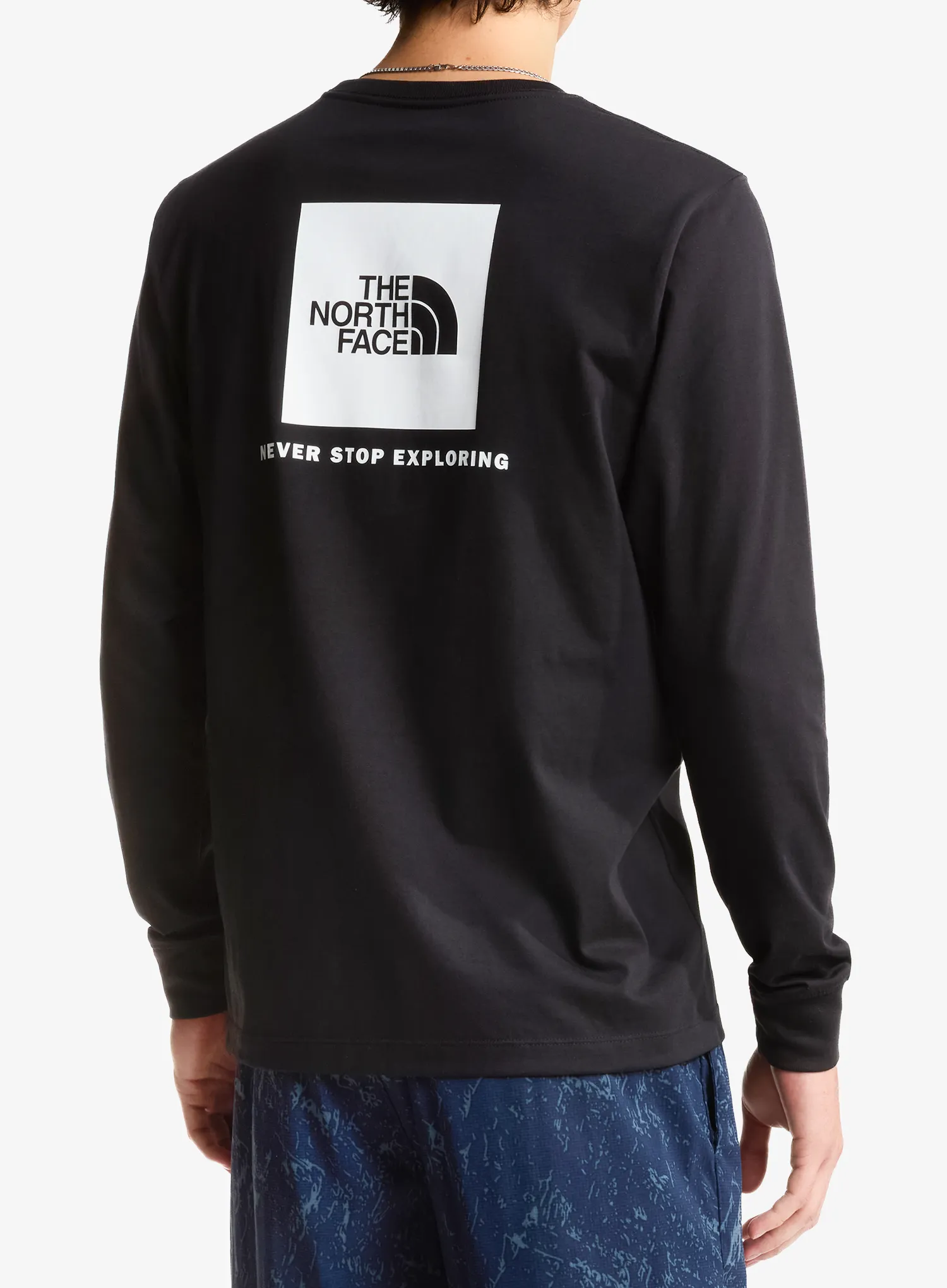 Majica dugih rukava The North Face Evolution Box Nse Regular LS - black/white