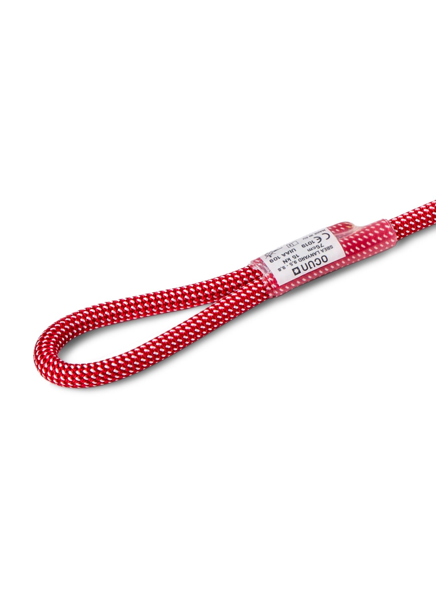 Ipsilon Ocun Sbea Lanyard 9,5 mm 75 cm - red/white