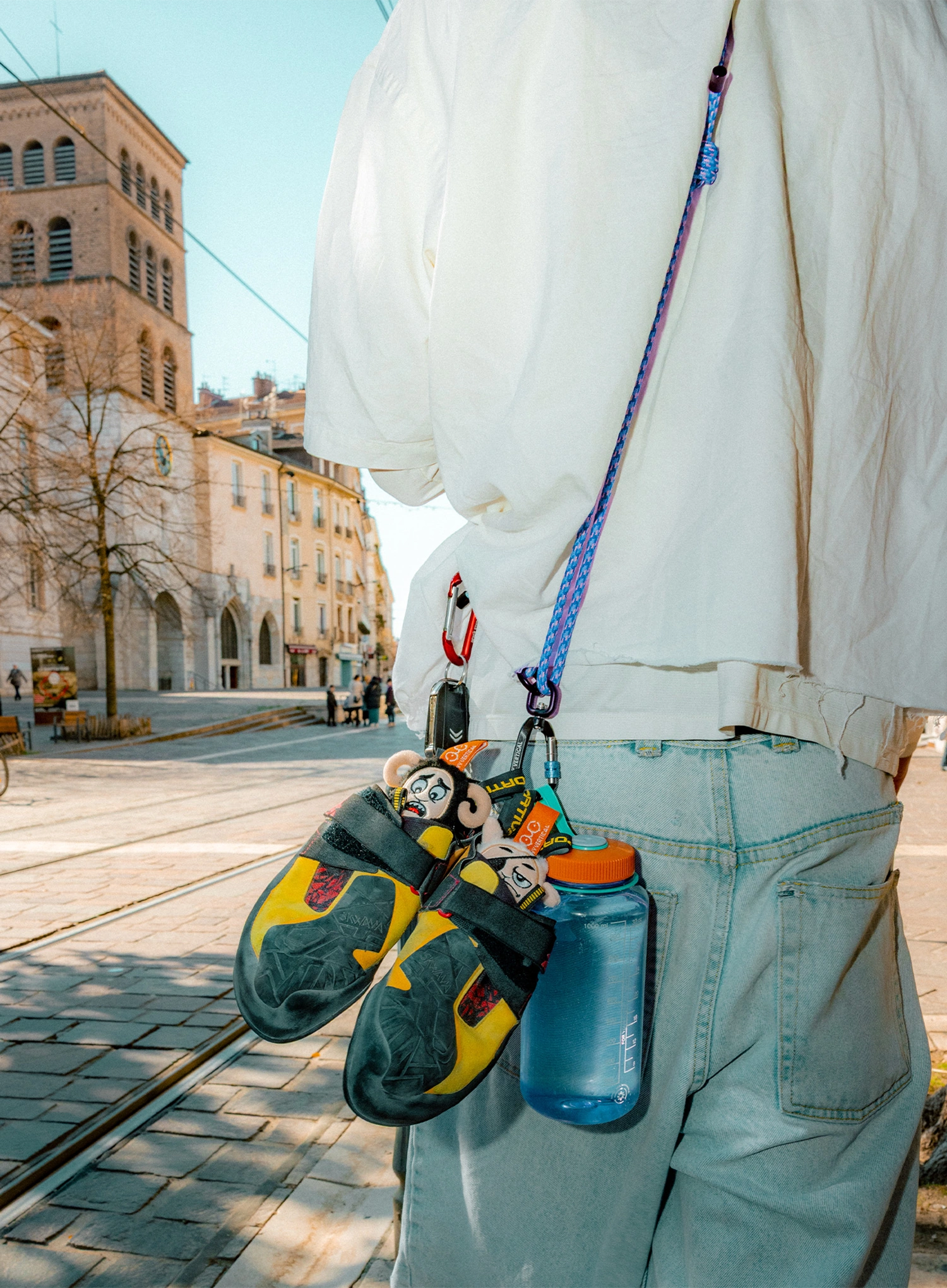 Vrpca za telefon Y&Y Vertical Vertical Leash - blue