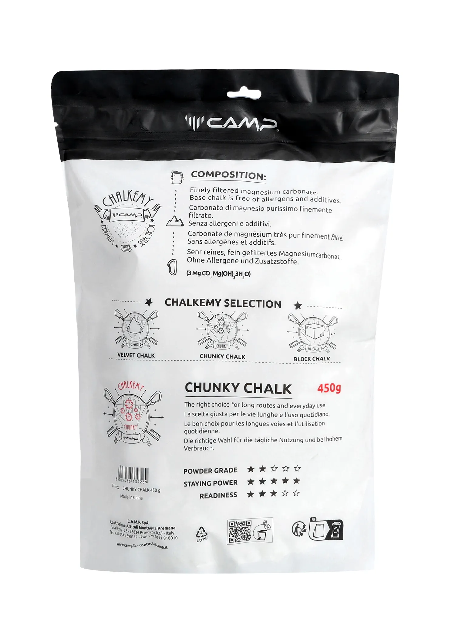 Magnezij Camp Chunky Chalk 450 g