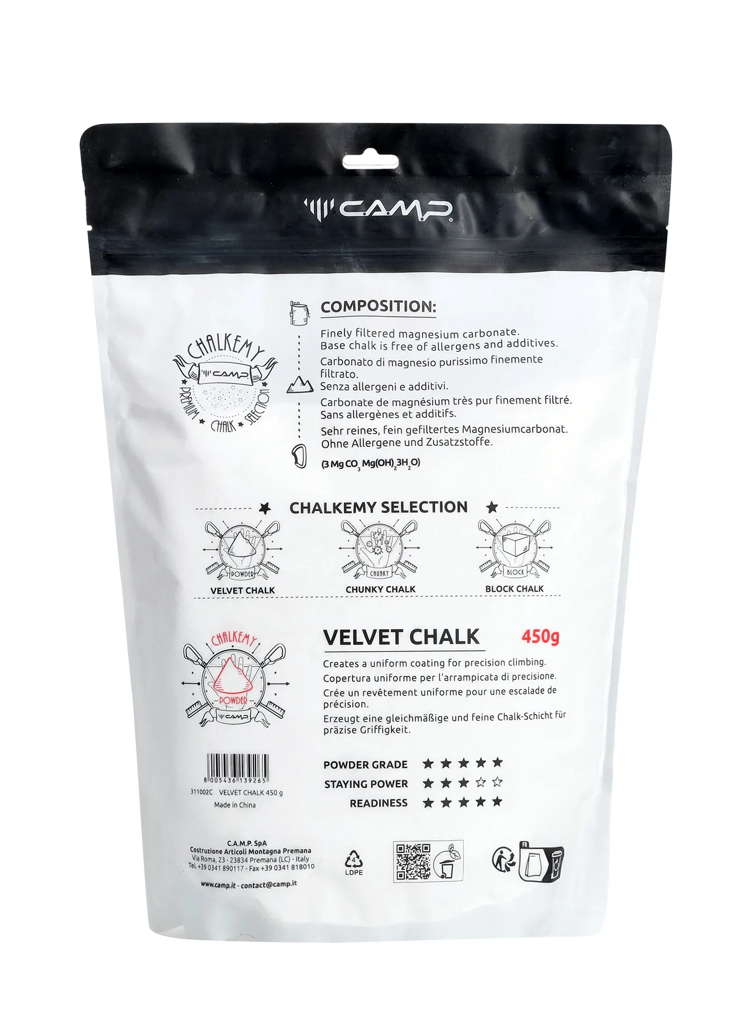 Magnezij Camp Velvet Chalk 450 g