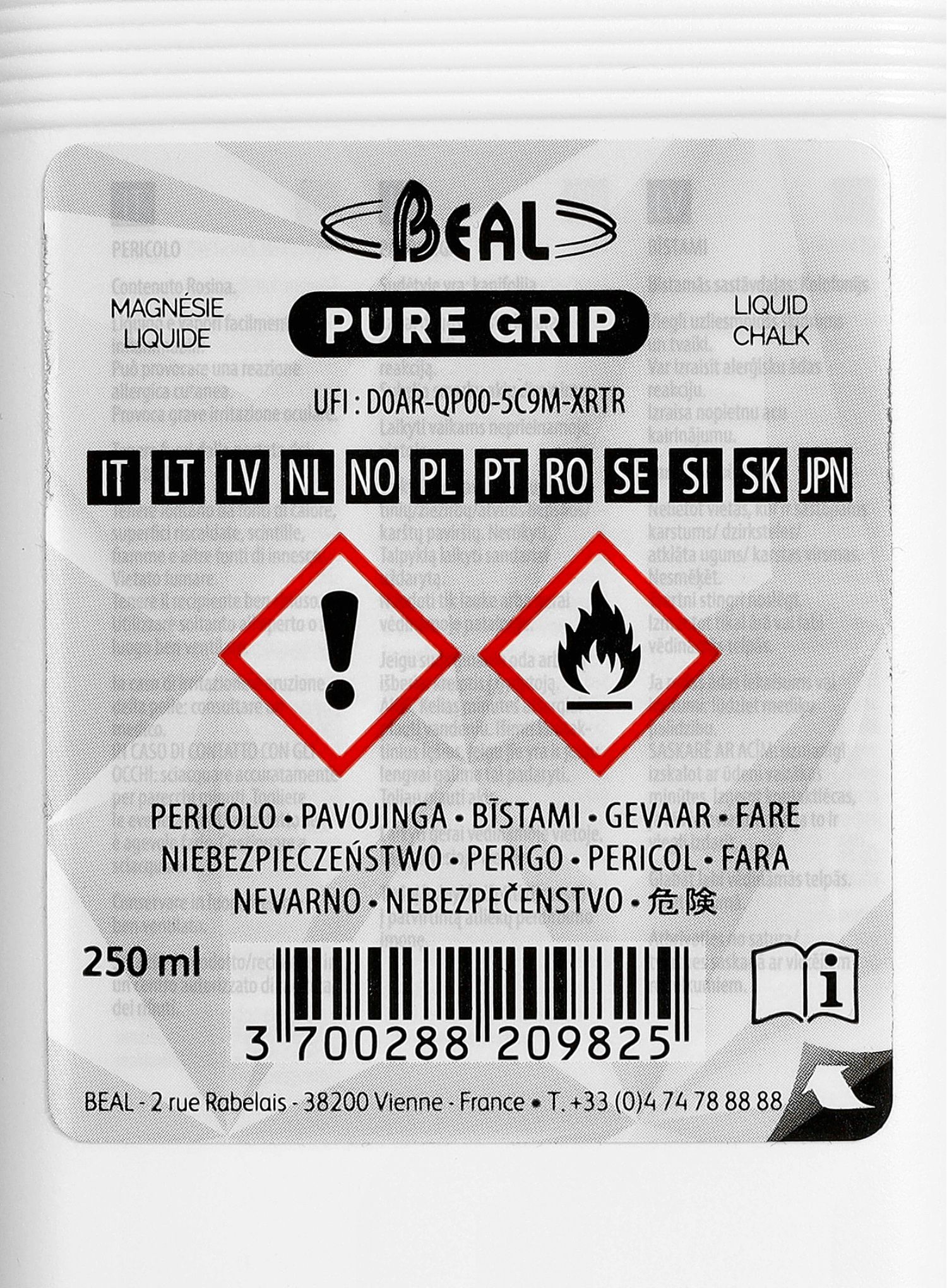 Tekući magnezij Beal Pure Grip 250 ml