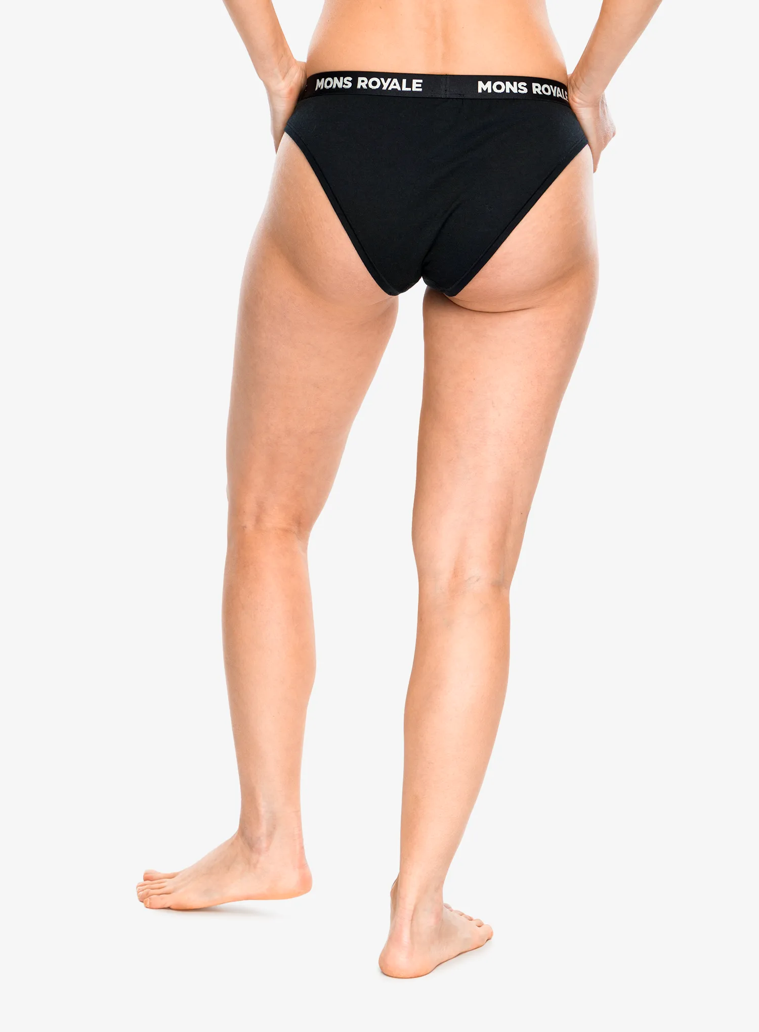Ženske termoaktivne gaćice Mons Royale Folo Merino Briefs - black