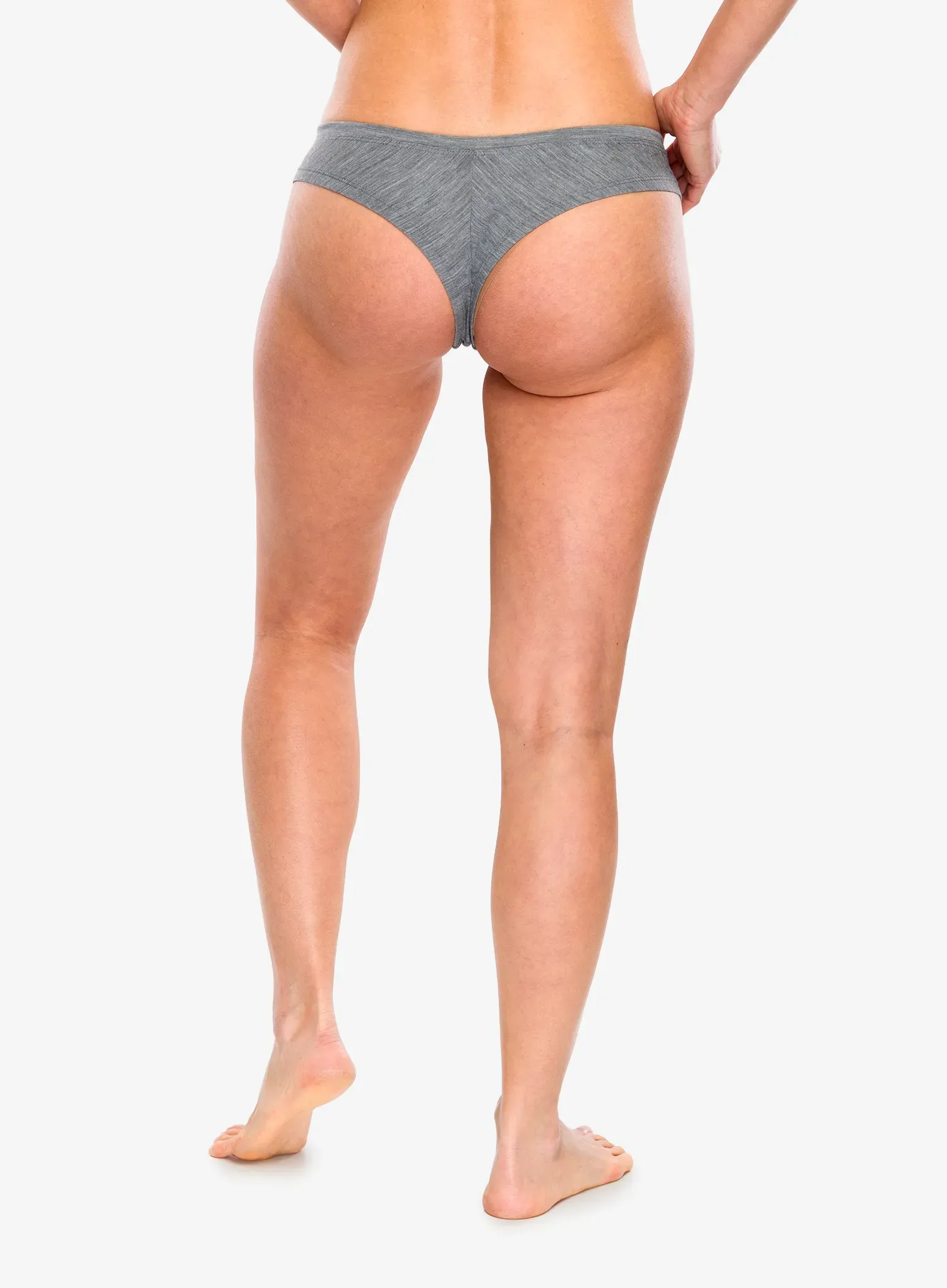 Ženske termoaktivne gaćice Super.natural Tundra175 Thong - cashmere grey melange