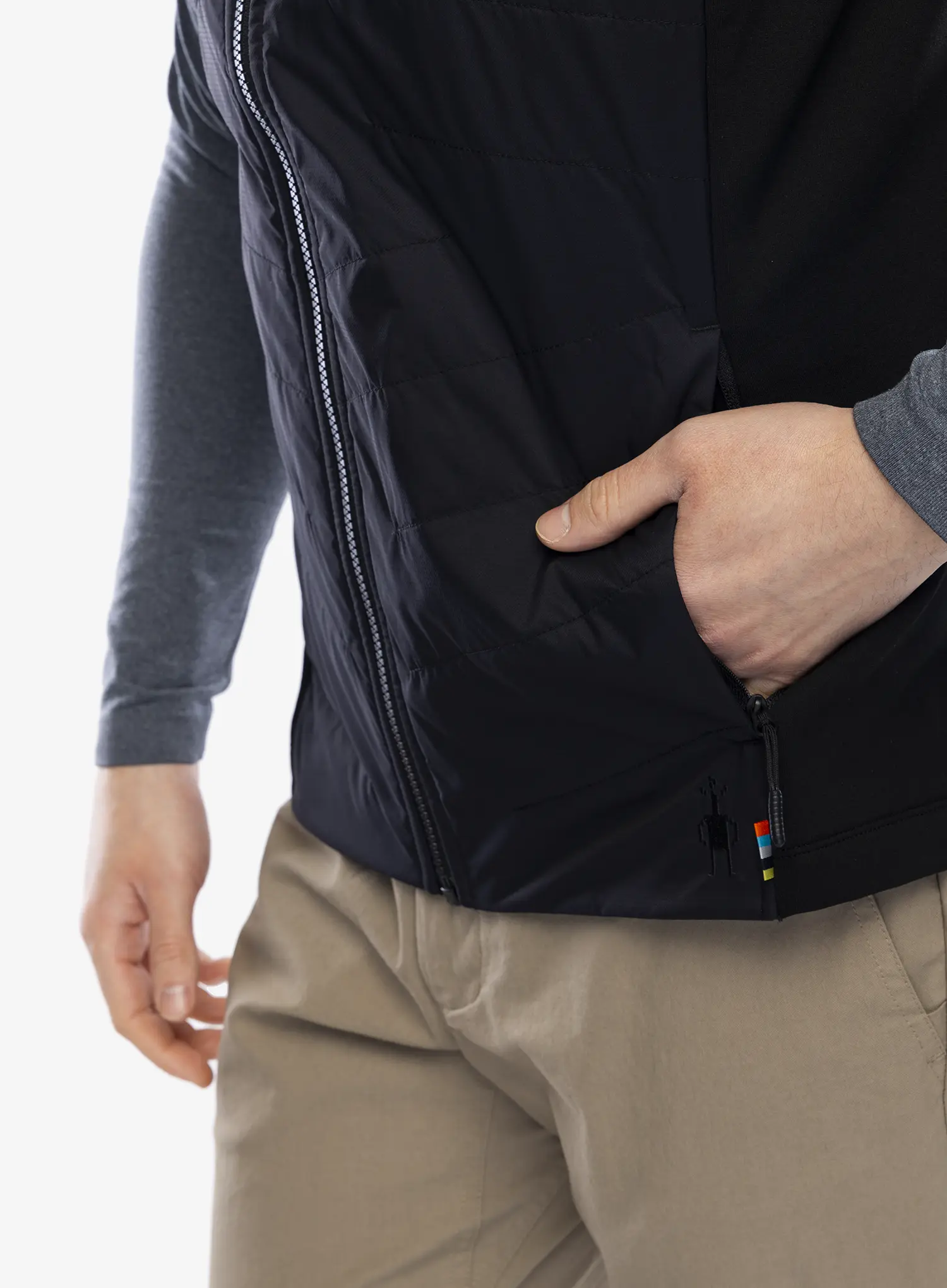 Prsluk s postavom Smartwool Smartloft Vest - black