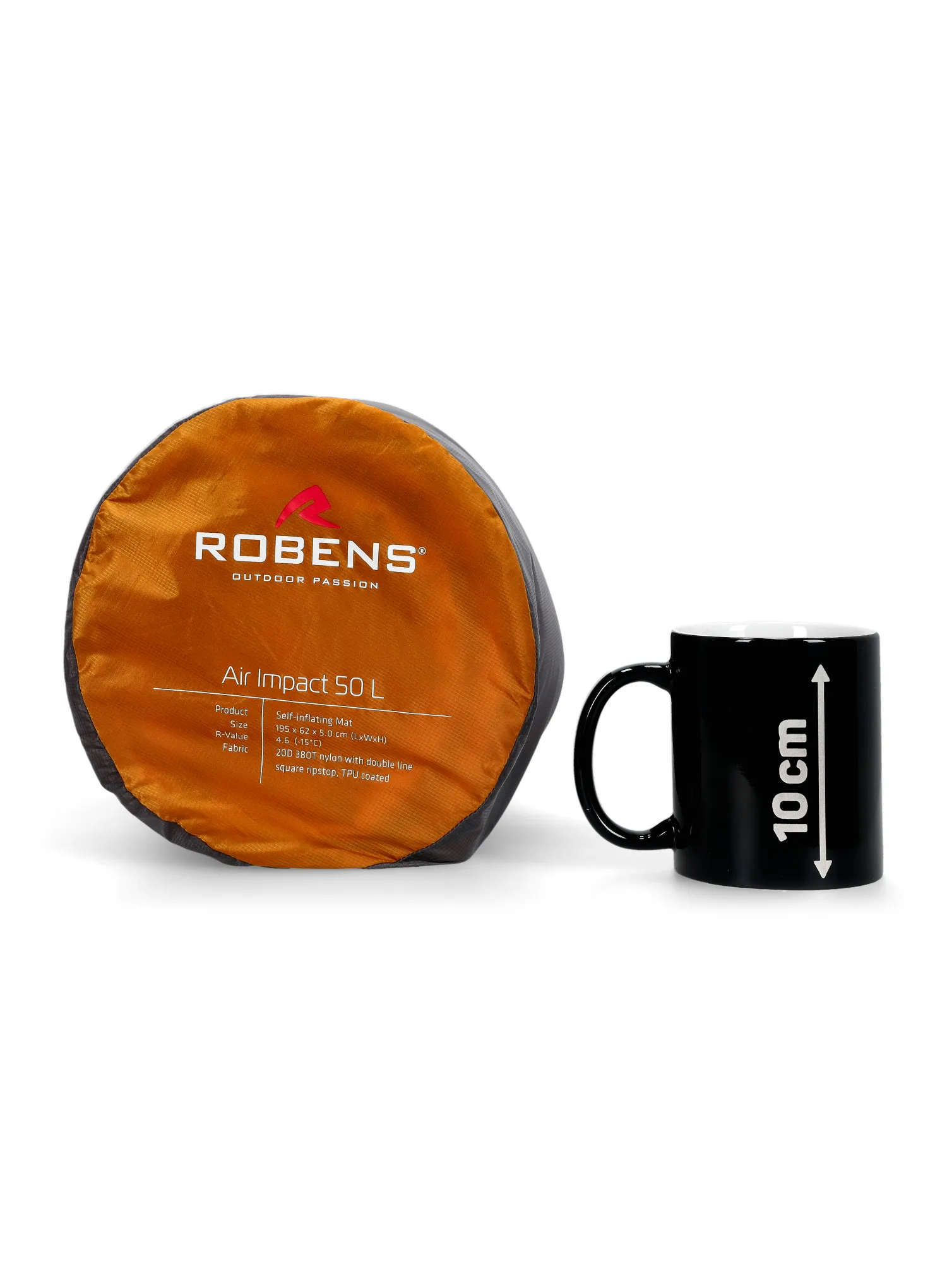 Samonapuhavajuća podloga Robens Air Impact 50 L - yellow